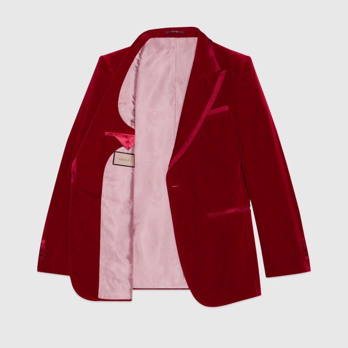 Gucci Gucci Red Velvet Blazer Size 38R - 22 Thumbnail