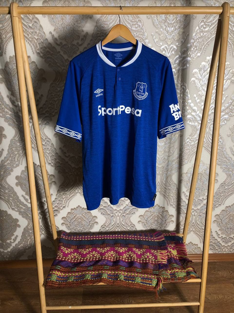 Umbro VINTAGE UMBRO FC EVERTON ENGLAND SOCCER JERSEY RETRO Y2K 90s Size US XXL / EU 58 / 5 - 1 Thumbnail