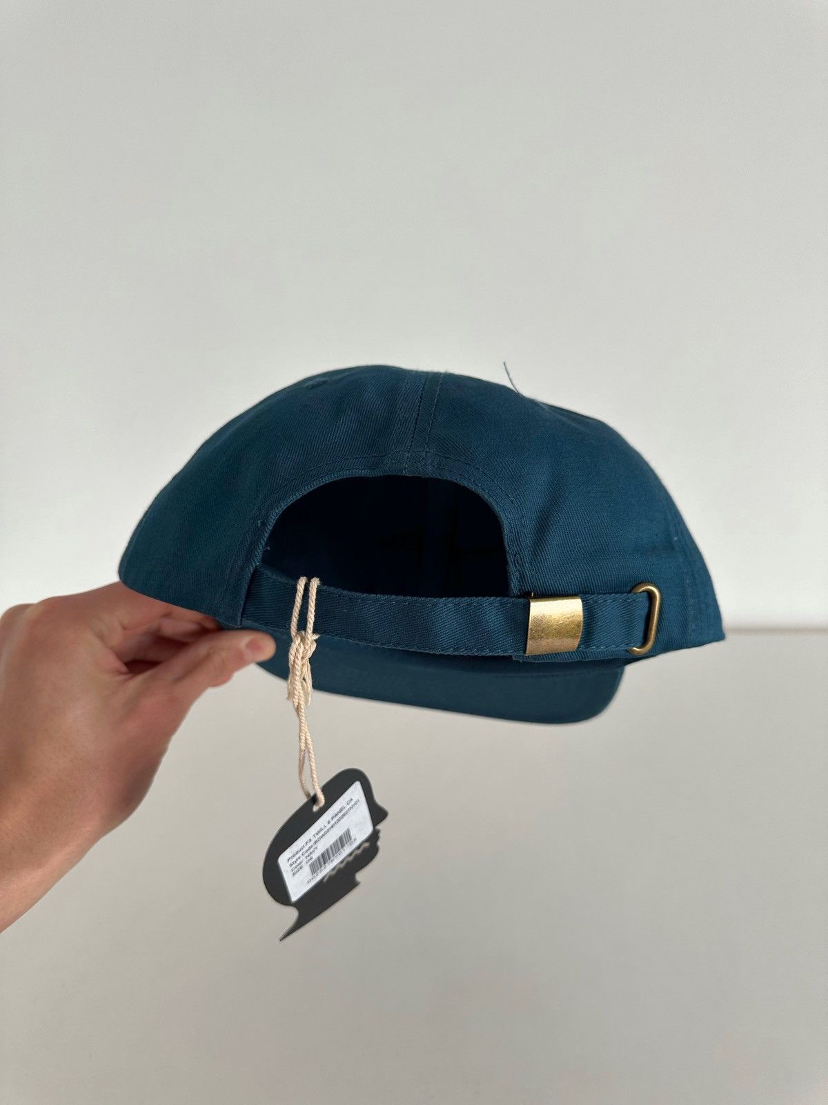 Brain Dead Big Logo Fx Twill 6 Panel Cap Hat Navy in Blue, Men's — image 4 of 5