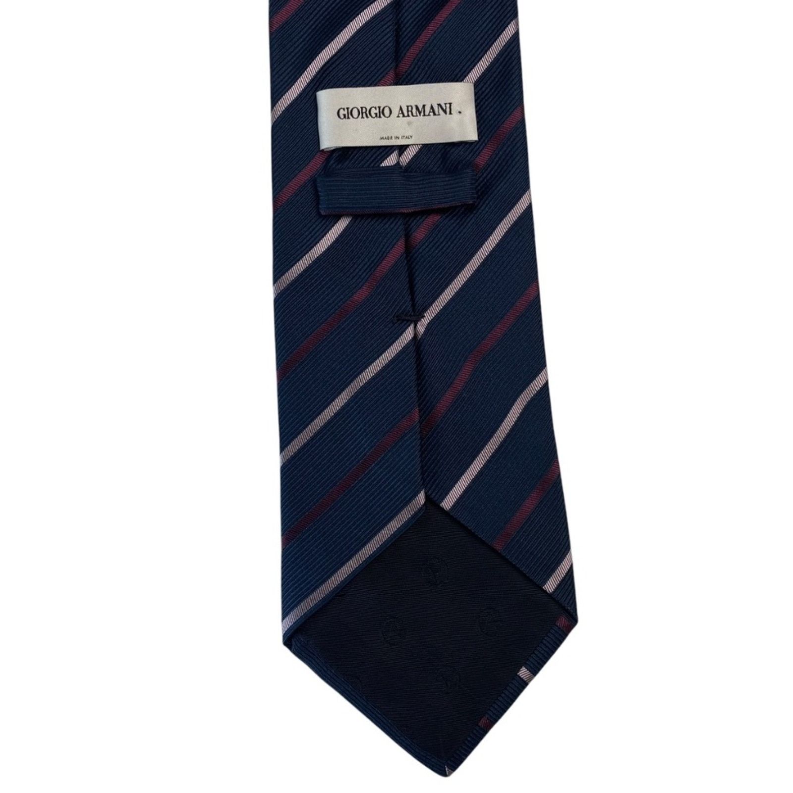 Giorgio Armani GIORGIO ARMANI Mens 100% Silk Tie Necktie Diagonal Stripe Size ONE SIZE - 4 Thumbnail