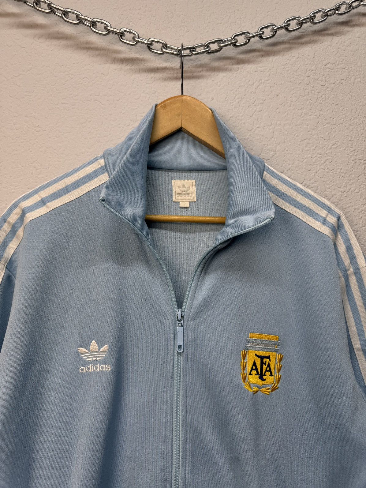 Adidas Vintage Argentina World Cup Football Jacket Soccer 2006 Size US L / EU 52-54 / 3 - 10 Thumbnail