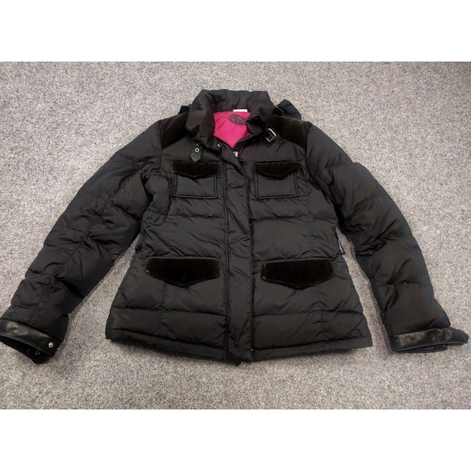 Etro Etro Milano Design Black quilted puffer down Hooded Pocket Jacket Adult M Black Down Etro Milano Design Quilted Jacket Size M / US 6-8 / IT 42-44 - 3 Thumbnail