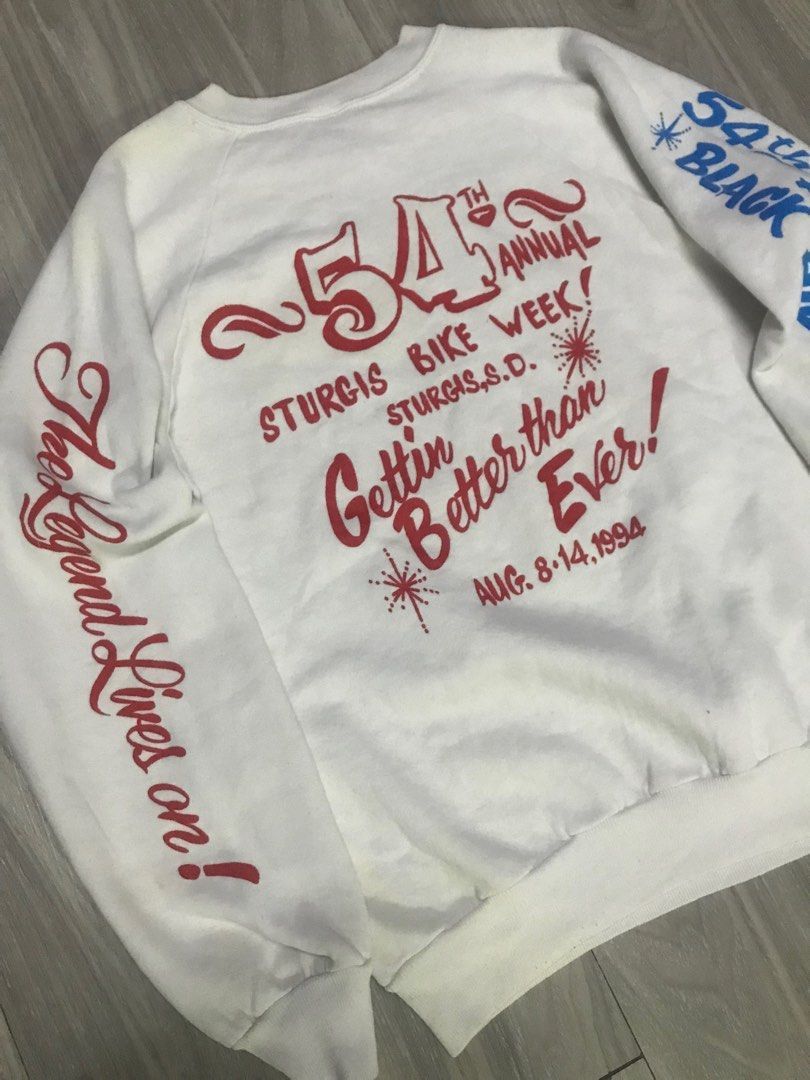 Harley Davidson Vintage 90s Sturgis Bike Week Harley Davidson Sweatshirt Size US M / EU 48-50 / 2 - 8 Thumbnail