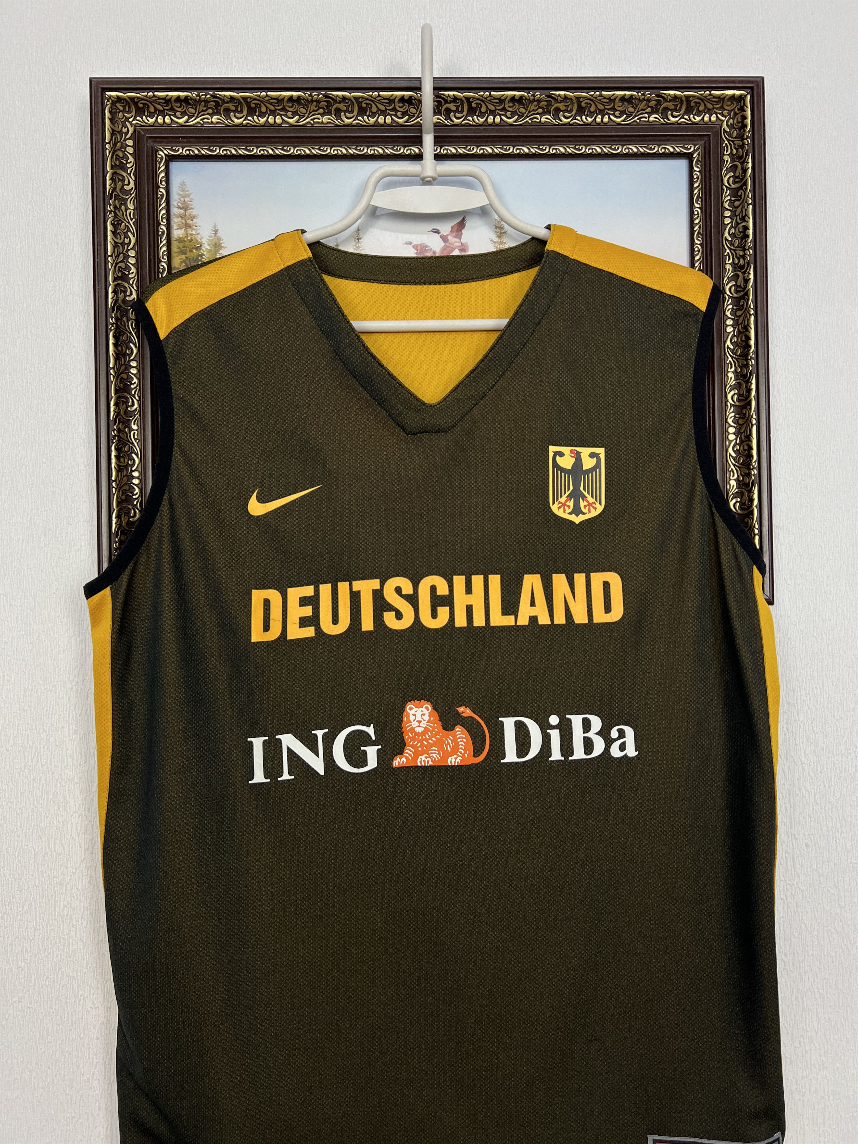 Nike Vintage Deutschland Germany Basketball Jersey Shirt Double Size US L / EU 52-54 / 3 - 6 Thumbnail