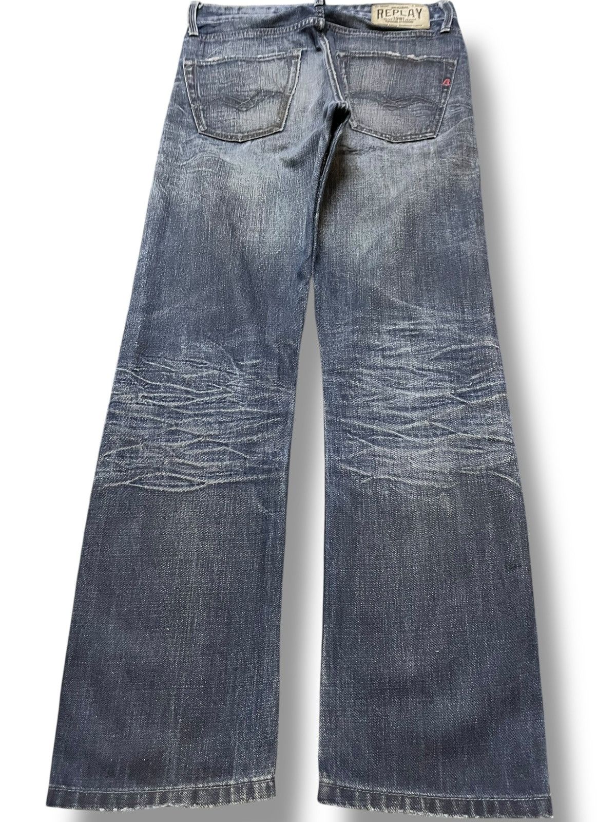 Replay Vintage Replay Jennon Honeycomb Whiskering Denim Size US 29 - 7 Thumbnail