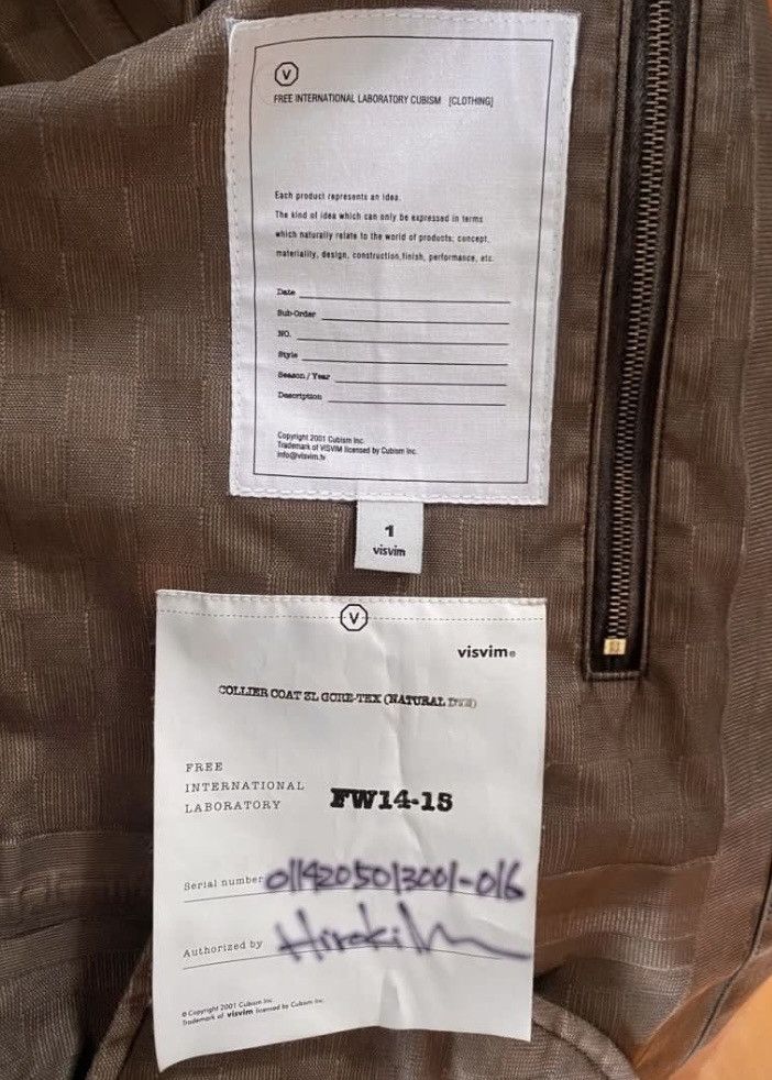 Visvim Visvim COLLIER COAT 3L GORE-TEX (NATURAL DYE) Size US S / EU 44-46 / 1 - 4 Thumbnail