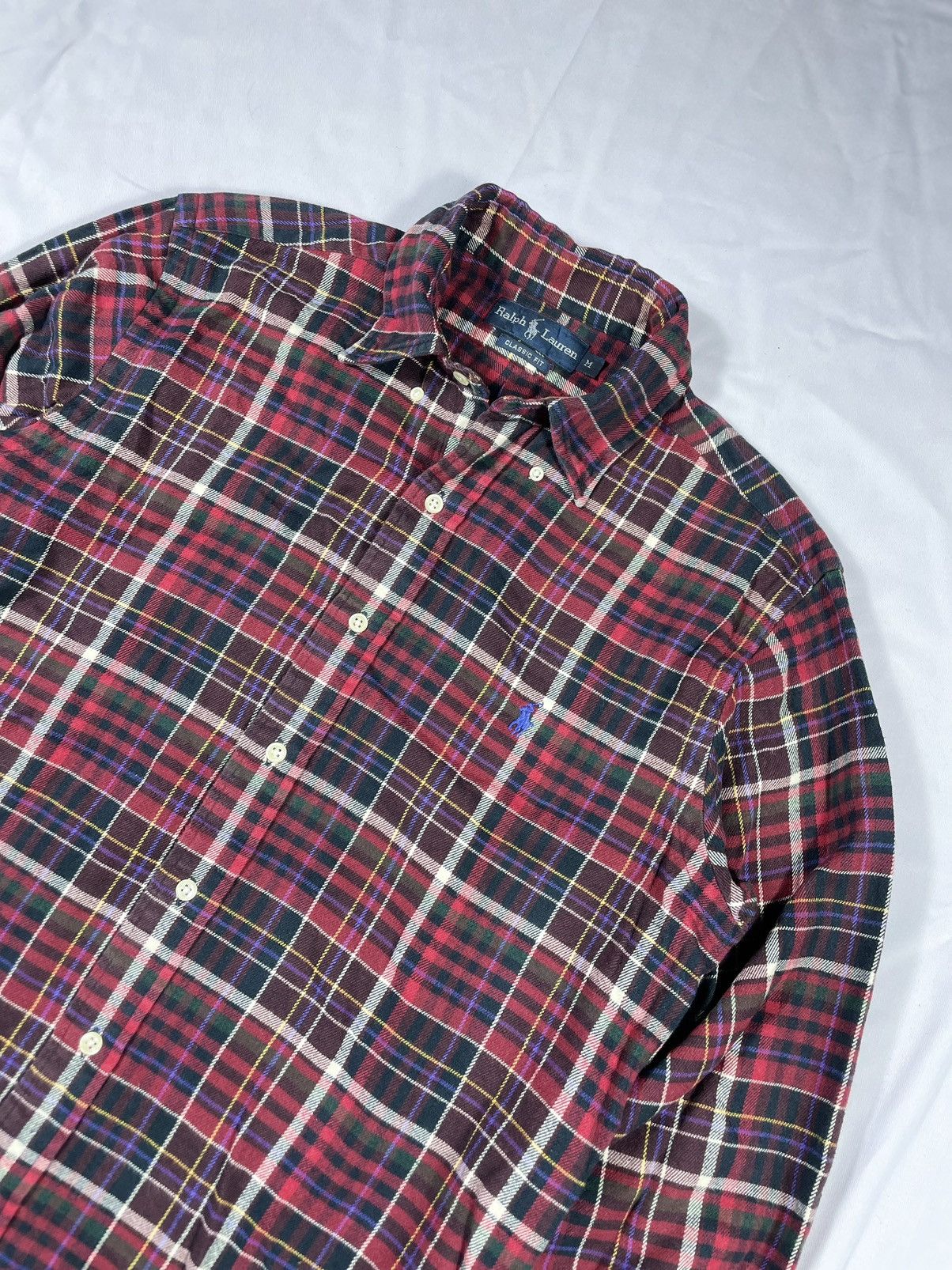 Flannel × Polo Ralph Lauren × Vintage Vintage 90s Polo Ralph Lauren flanel classic FIT Size US M / EU 48-50 / 2 - 2 Thumbnail