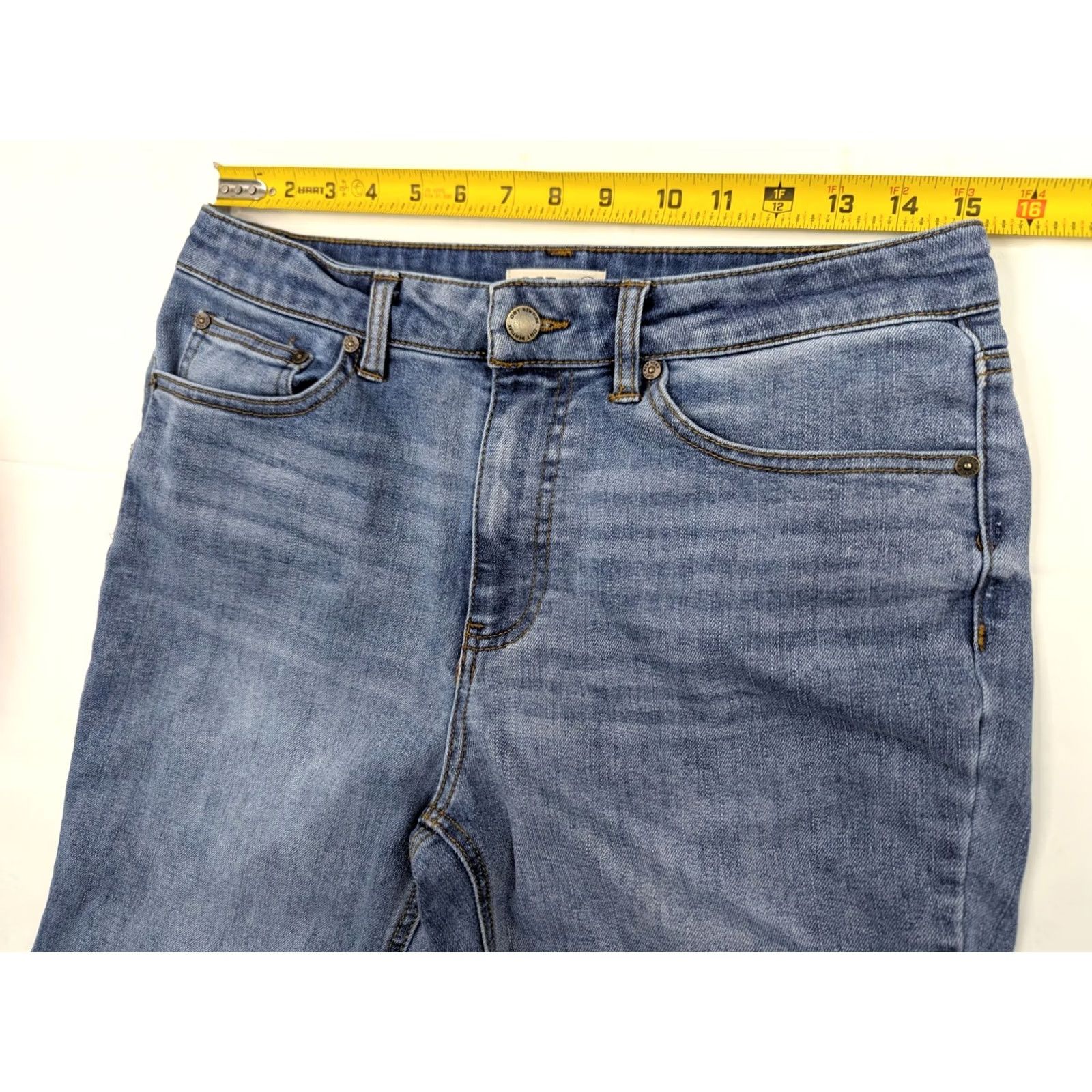 Vintage Oat New York Blue Jeans Women 8 30x26 High Rise Straight Medium Wash Denim 5-Pocket Stretch Vintage: No (Not Vintage) Size 30" / US 8 / IT 44 - 5 Thumbnail