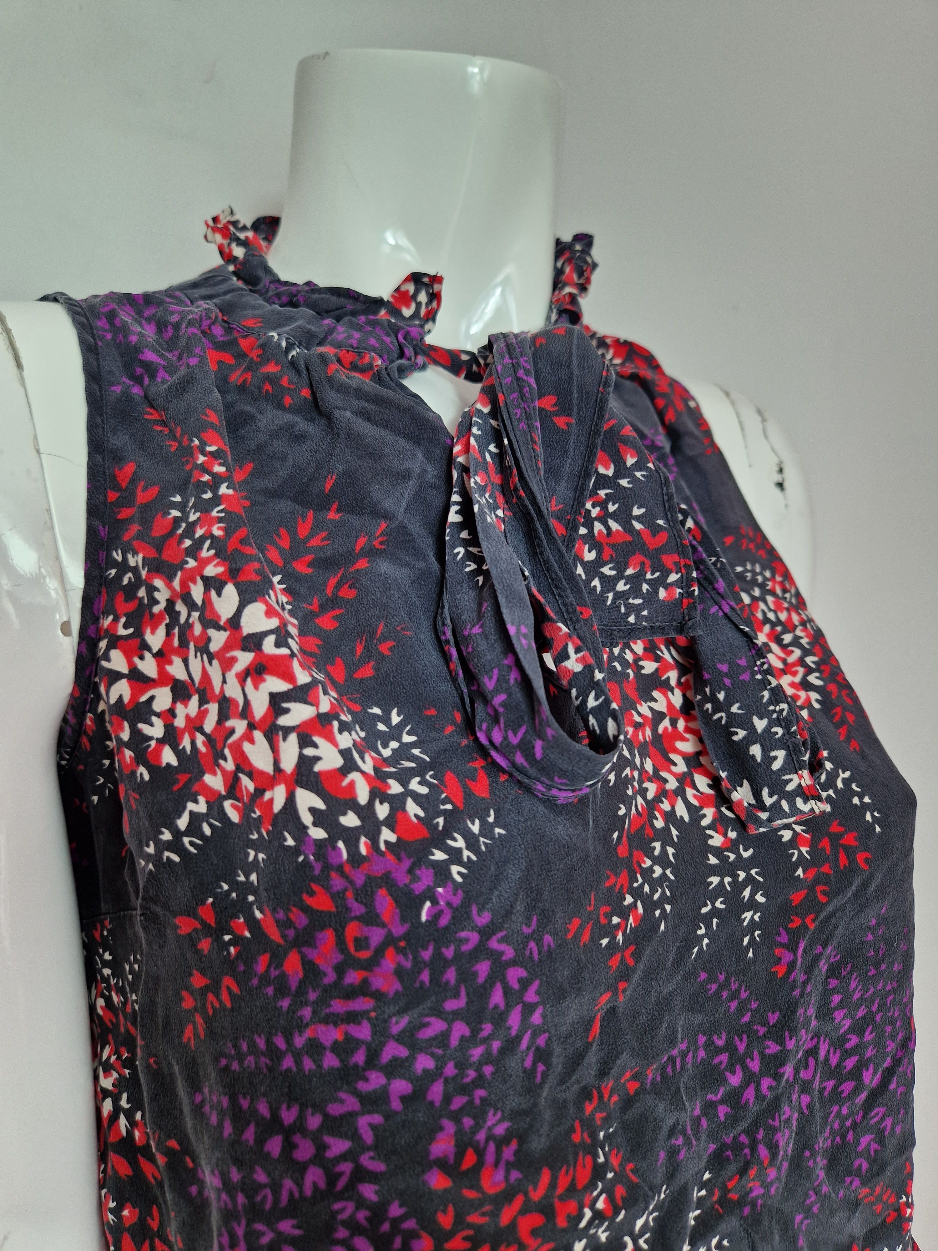 Japanese Brand × Vintage vintage silk top avant garde y2k vintage abstract amazing Size XS / US 0-2 / IT 36-38 - 4 Thumbnail