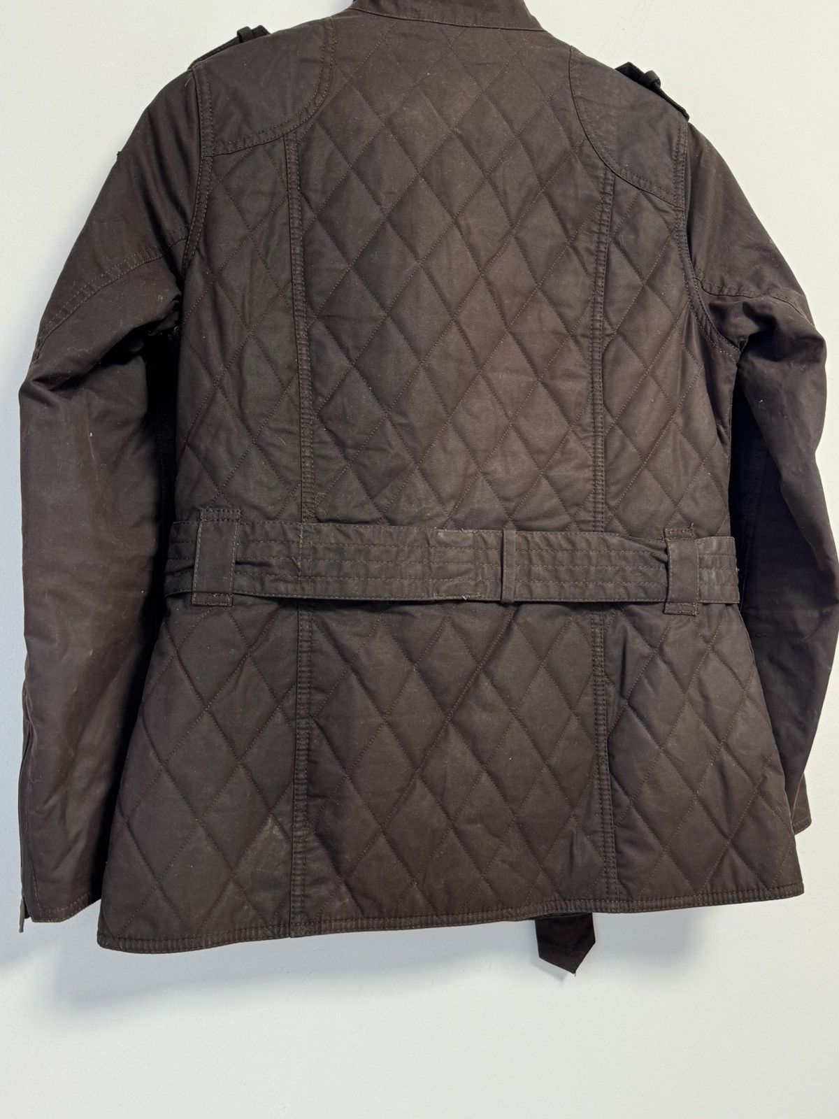 Barbour Barbour Quilted Wax Jacket With Belt - Olive Green Brown Size M / US 6-8 / IT 42-44 - 23 Thumbnail