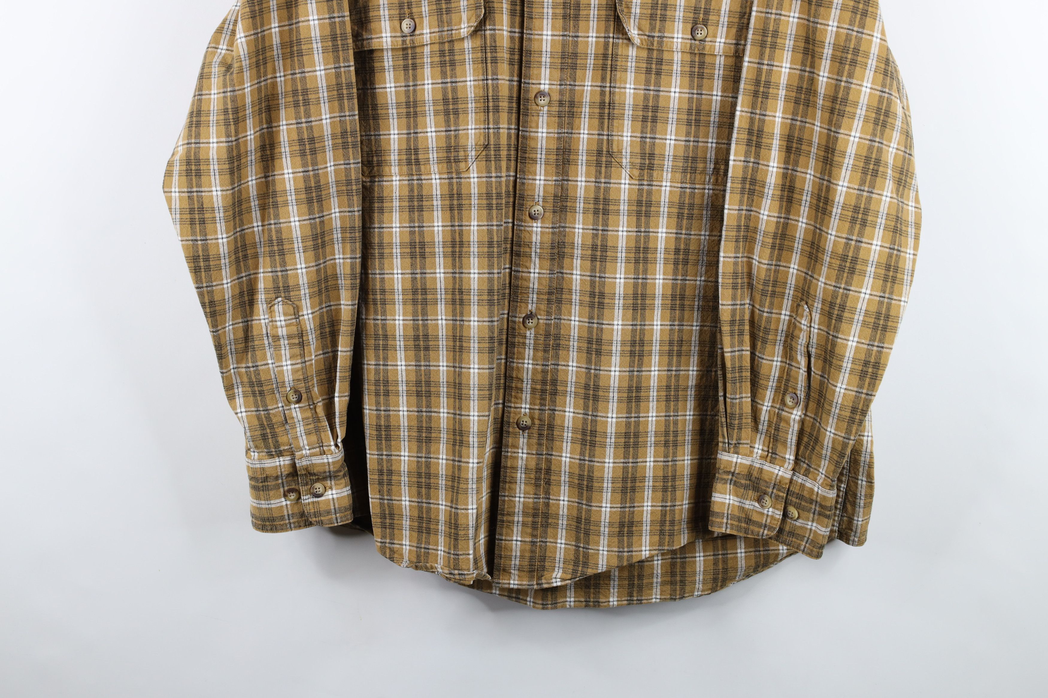 Cabelas Vintage 90s Cabelas Heavyweight Collared Button Shirt Plaid Size US XL / EU 56 / 4 - 3 Thumbnail