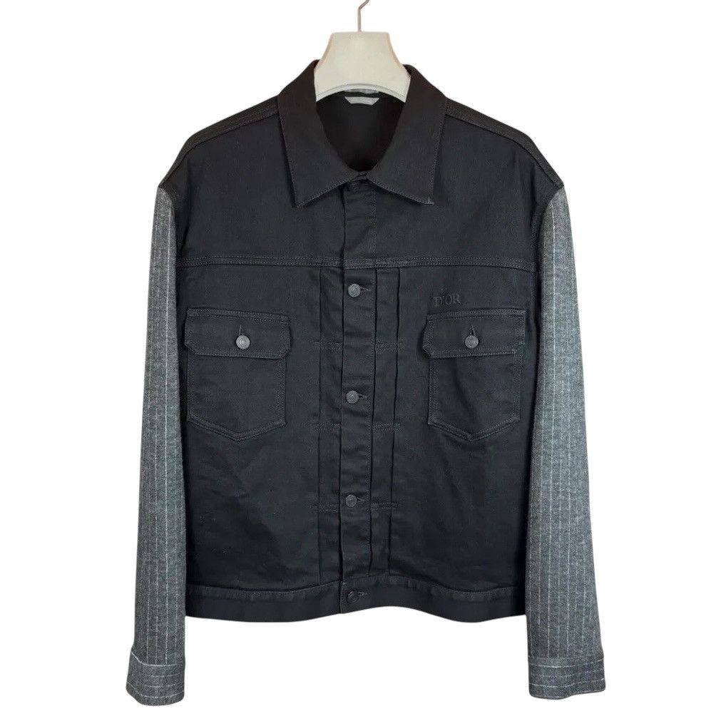 Dior Dior Homme Stripe Denim Trucker Jacket Size US XL / EU 56 / 4 - 2 Thumbnail