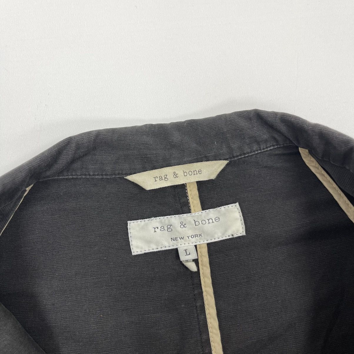 Rag & Bone Rag & Bone New York Cotton/Linen Blazer Grey Made in USA Size US L / EU 52-54 / 3 - 11 Thumbnail