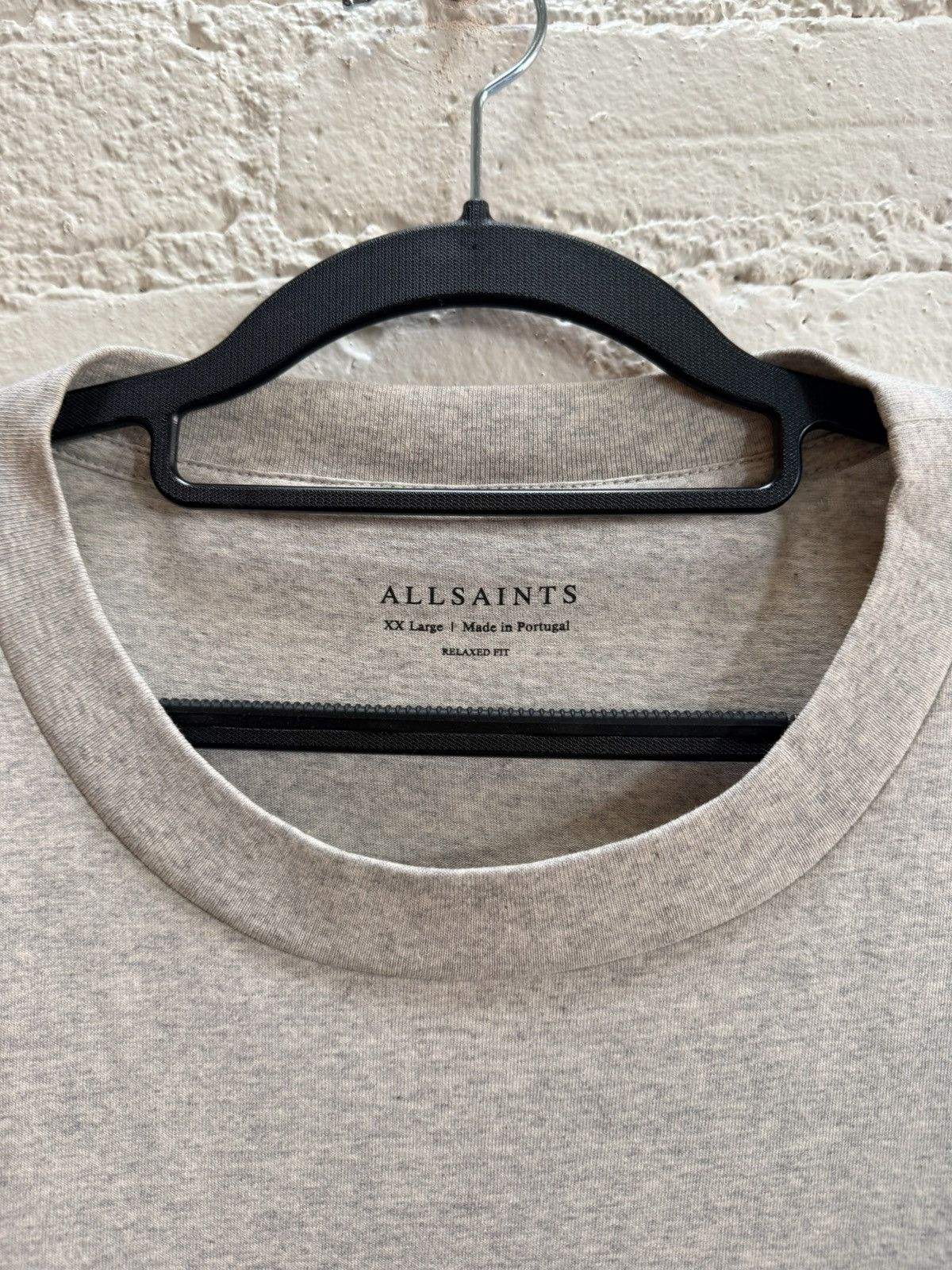Allsaints Grey Single Stitch Tee Size US XXL / EU 58 / 5 - 3 Thumbnail