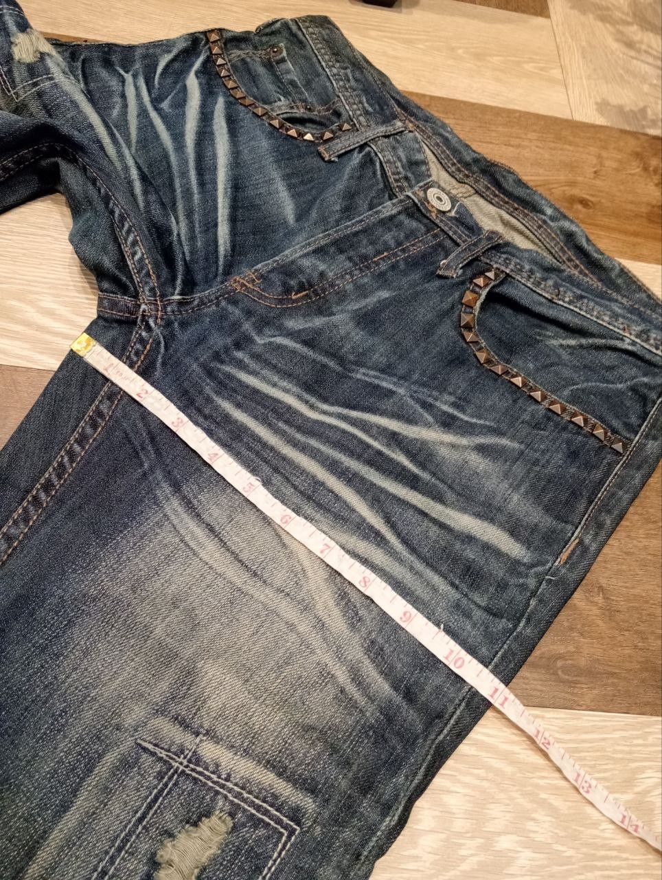 If Six Was Nine JAPANESE EDGE RUPERT BLUE WASHED DENIM PANTS Size US 33 - 16 Thumbnail