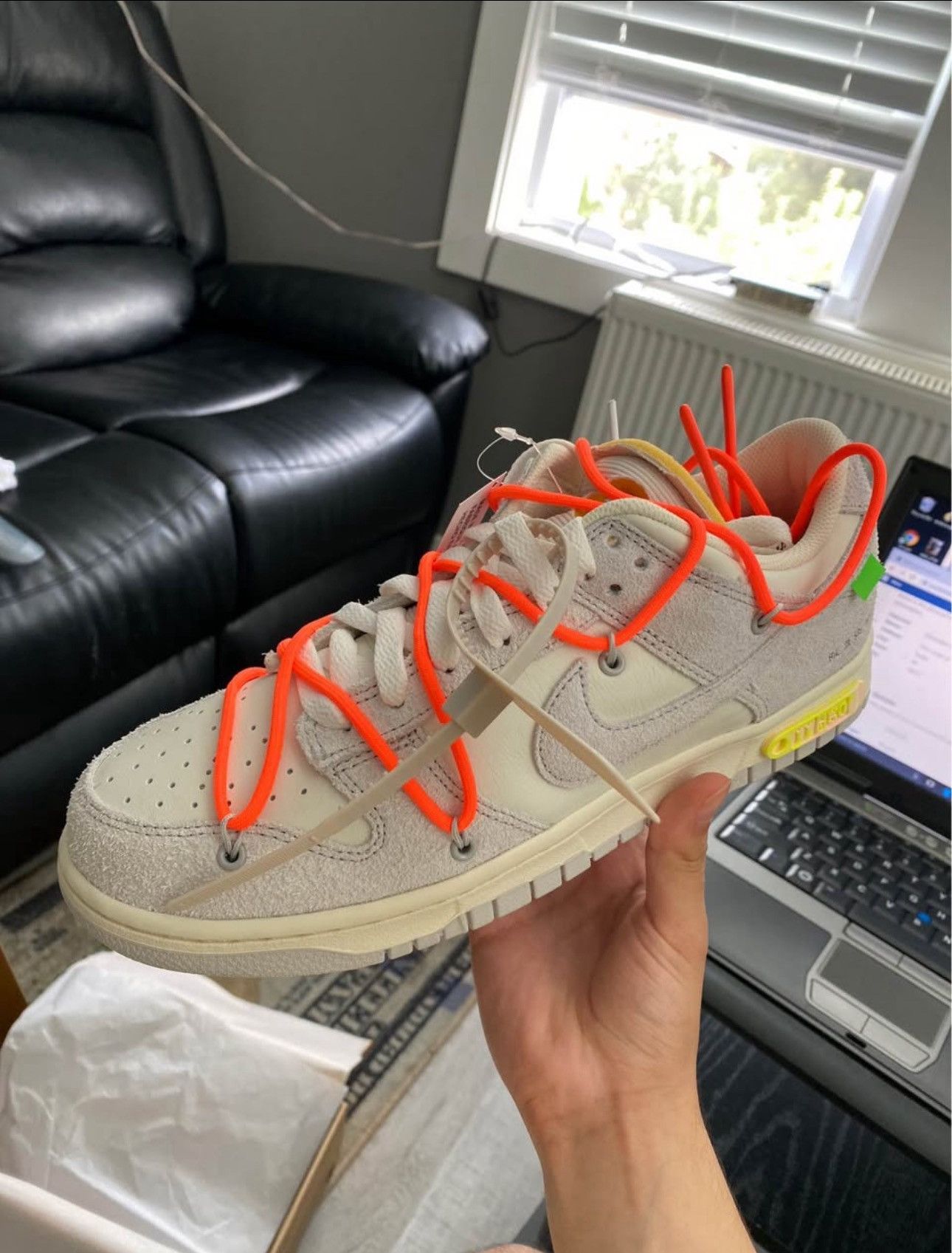Nike × Off-White Off white dunk low lot 11 size 9 Size US 9 / EU 42 - 1 Thumbnail