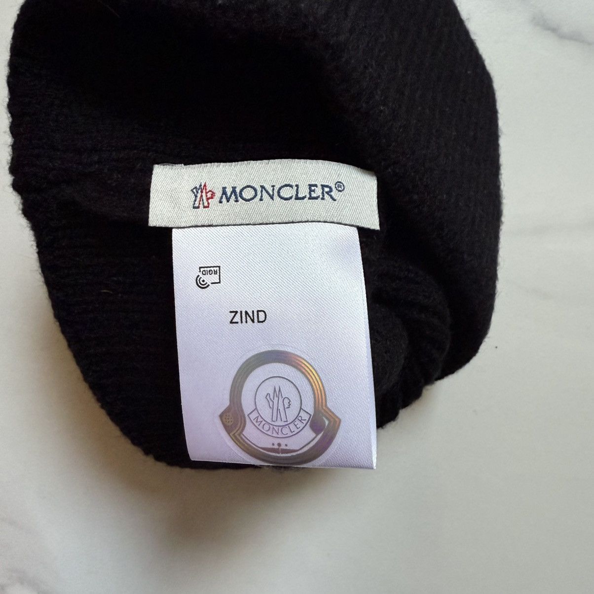 Moncler Moncler Ribbed Knitted Wool Beanie Size ONE SIZE - 5 Thumbnail