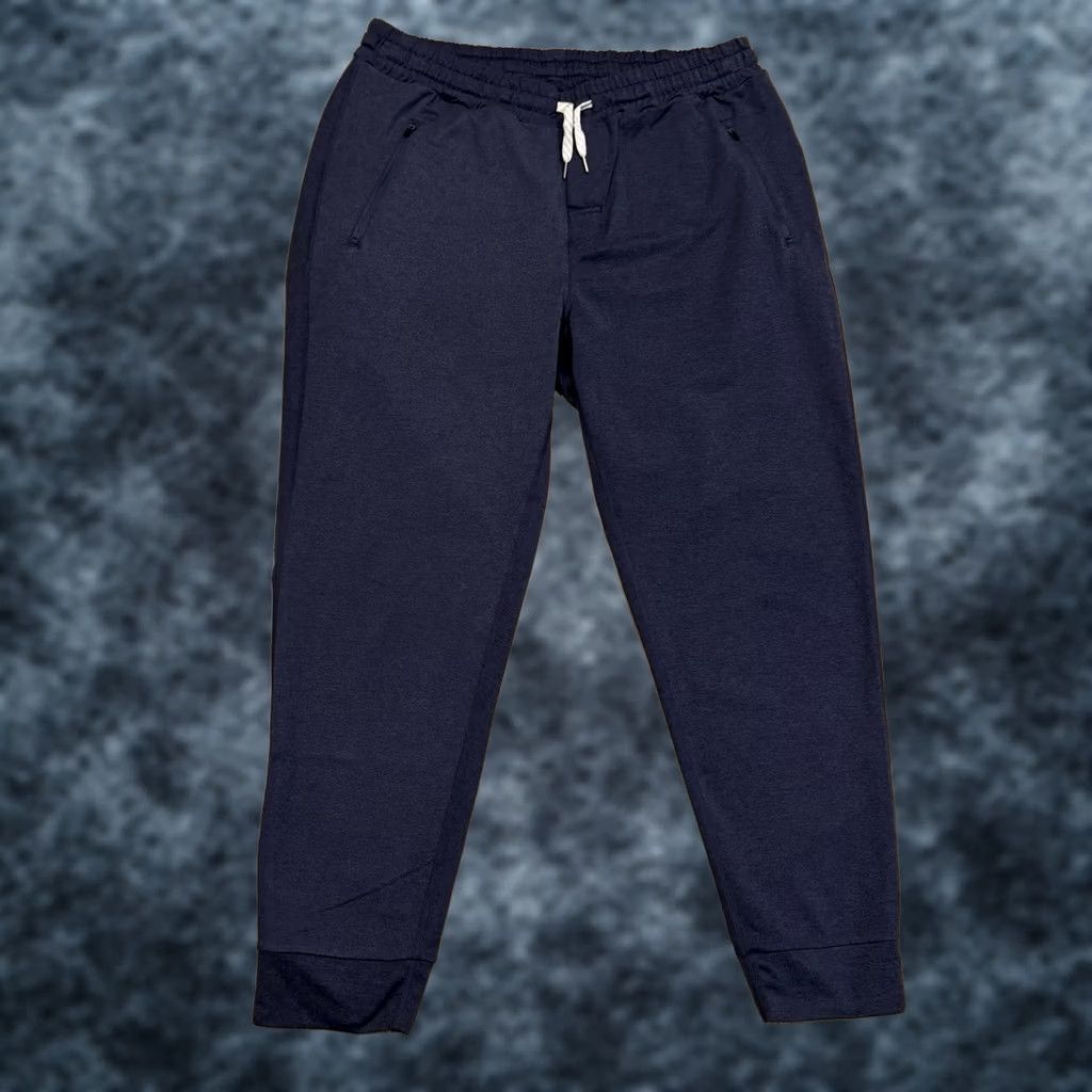 Vuori Vuori Ponto Performance Jogger Pants Men’s XXL 2XL Heather Navy Blue Dreamknit Size US 31 - 1 Thumbnail