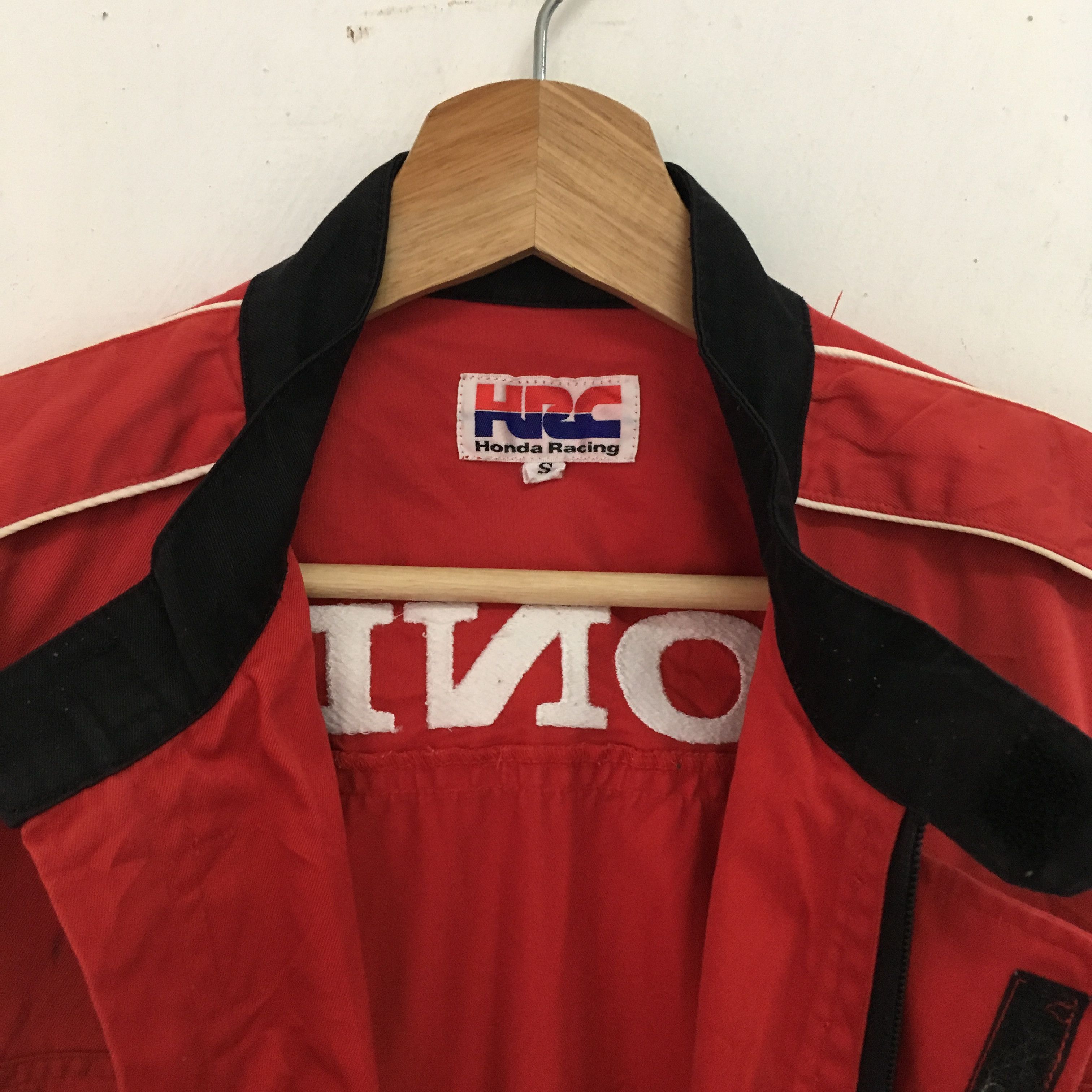 Honda × Vintage Vintage 90s Honda Racing Team Coveralls HRC Japan Overalls Size US 30 / EU 46 - 9 Thumbnail