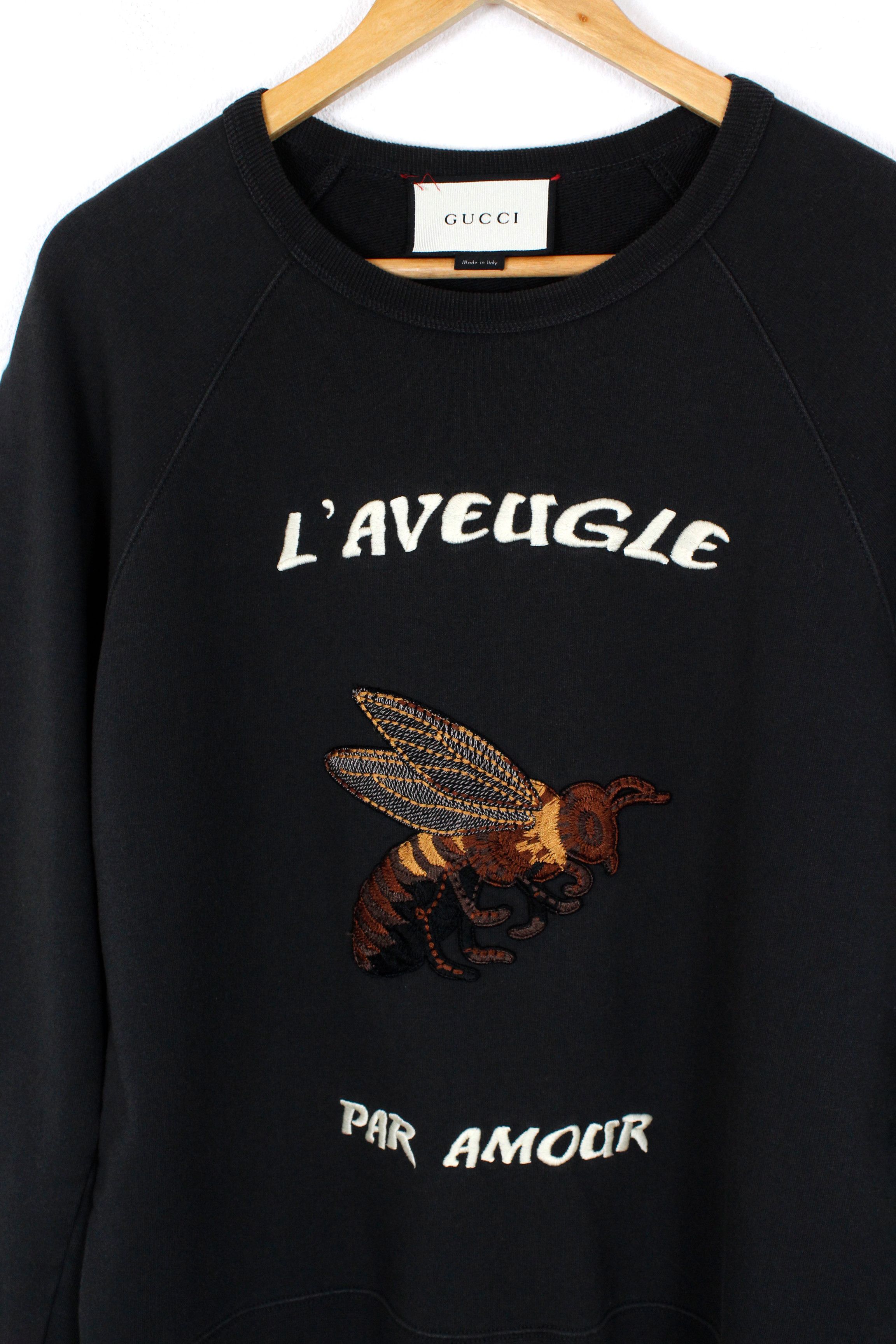 Gucci bee sweatshirt best sale