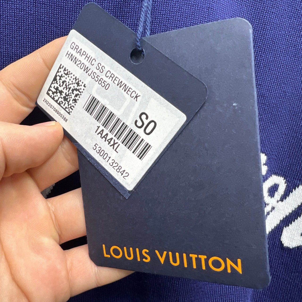 Louis Vuitton louis vuitton blue short sleeve t-shirt Size US S / EU 44-46 / 1 - 4 Thumbnail