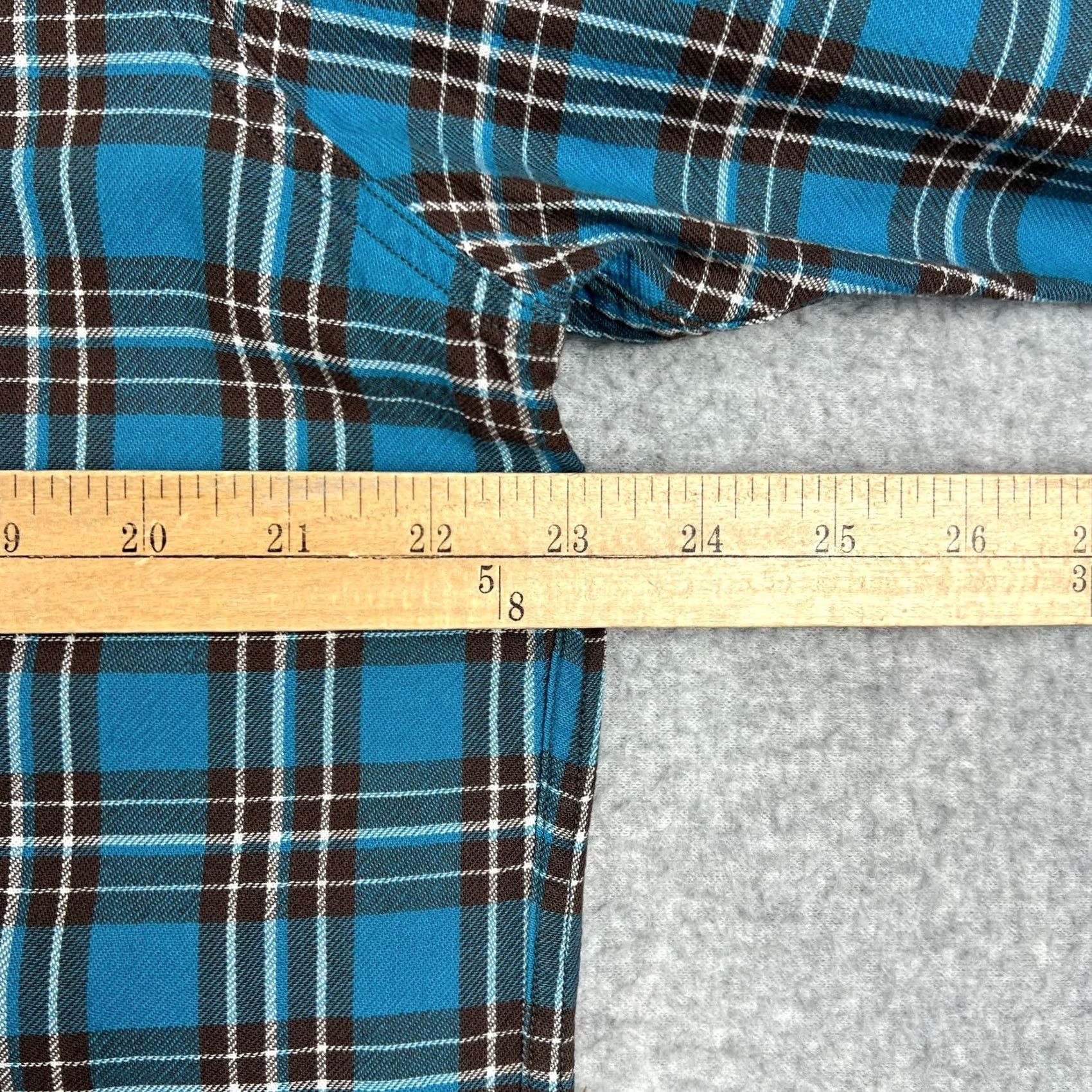 Doublet RRL Ralph Lauren Shirt Plaid Flannel Button-Up XL Blue Cotton Mens Snap Button Shirt Size US XL / EU 56 / 4 - 4 Thumbnail