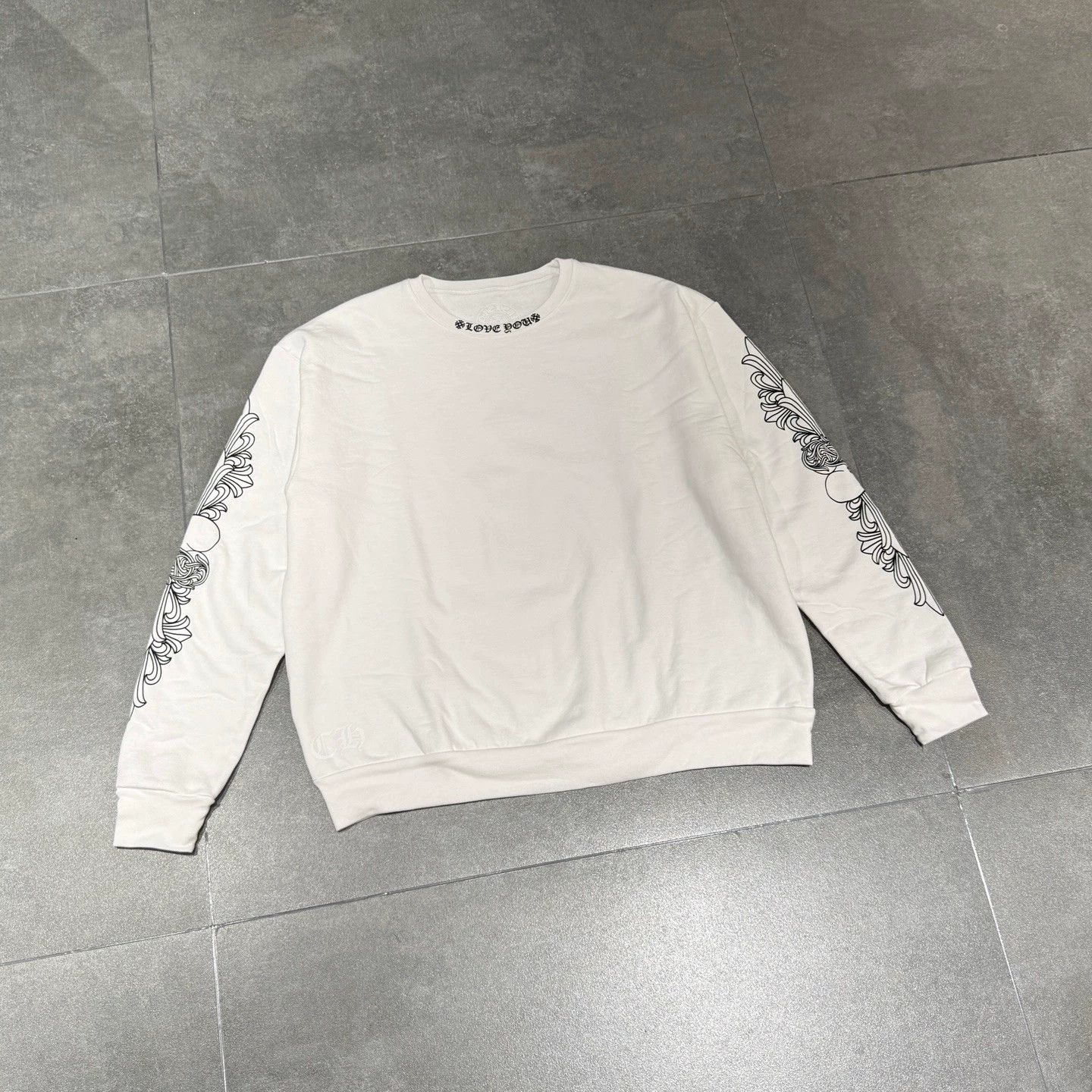 chrome hearts white love vines sweatshirt