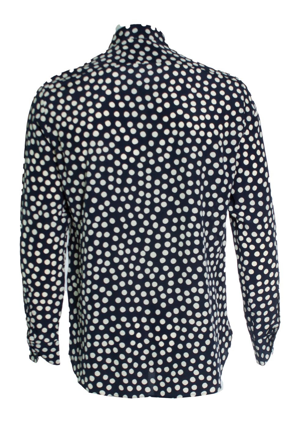 Saint Laurent Paris Saint Laurent, Blue and white polkadot shirt Size US S / EU 44-46 / 1 - 3 Thumbnail