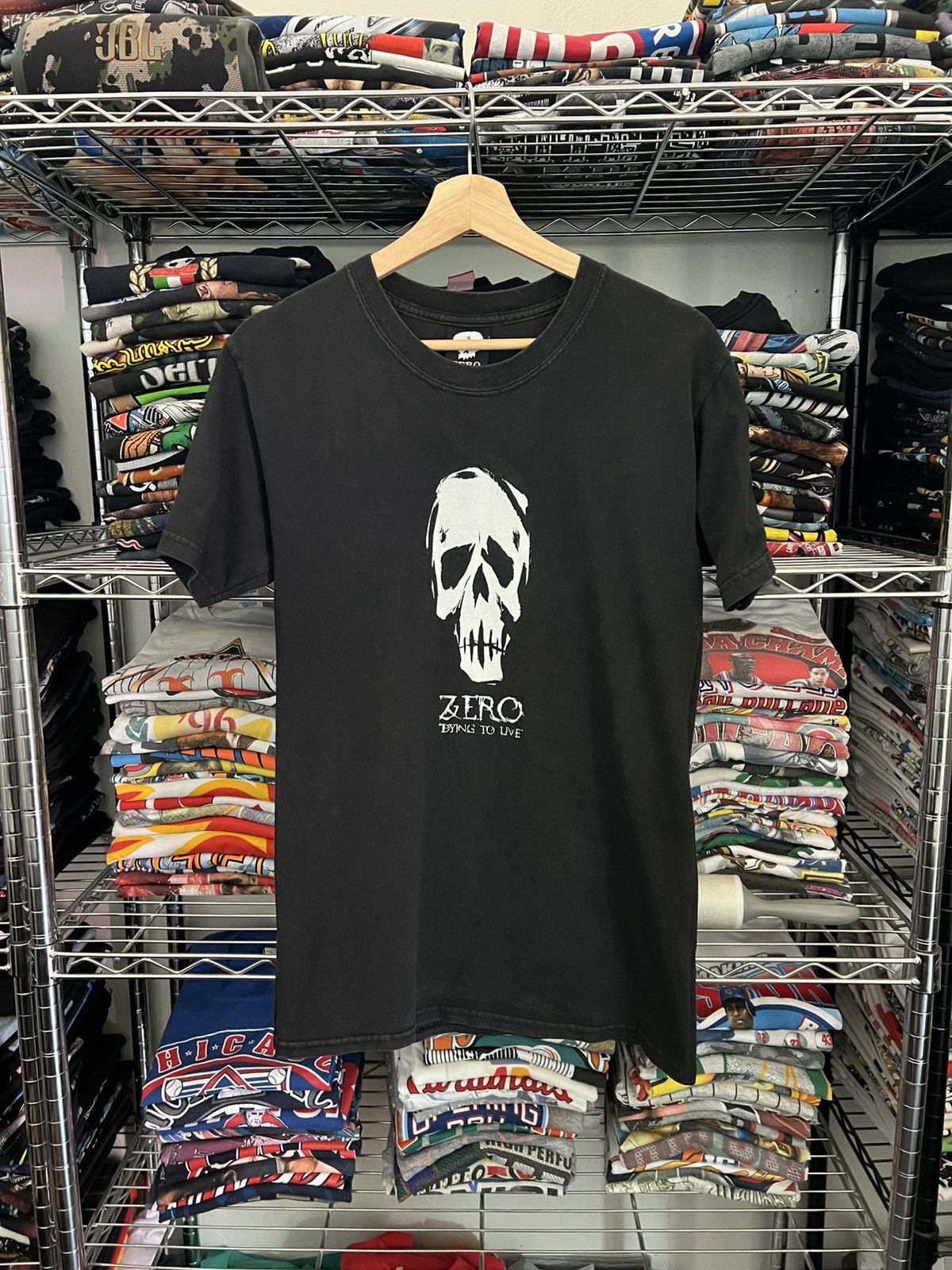 Zero Skateboards 2000s Zero Skull Dying to Live Tee Size US S / EU 44-46 / 1 - 1 Thumbnail