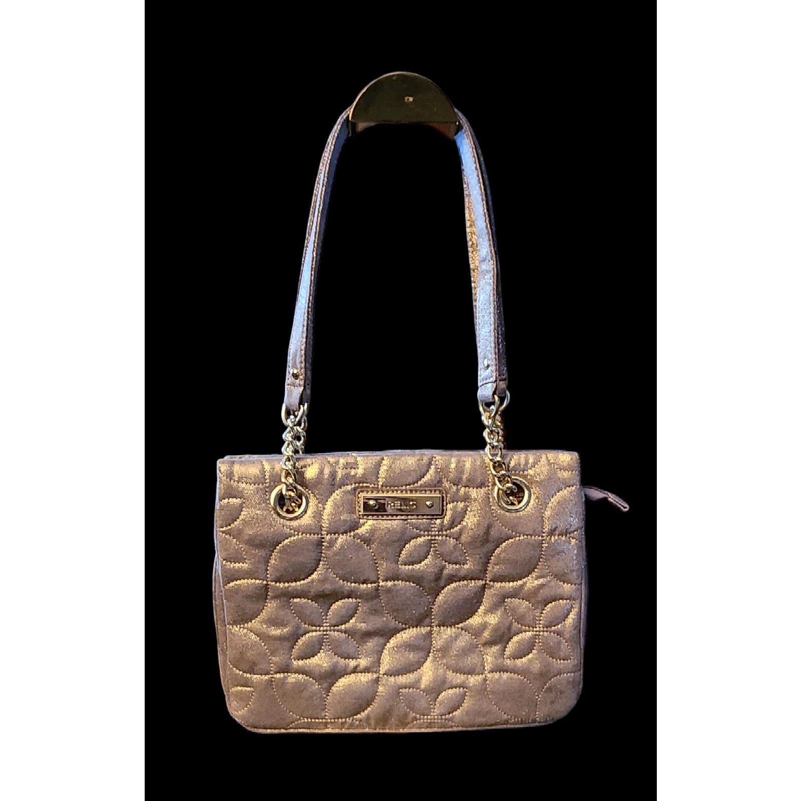 Relic Relic by Fossil Gold Metallic Fabric Medium Shoulder Bag Size ONE SIZE - 1 Thumbnail