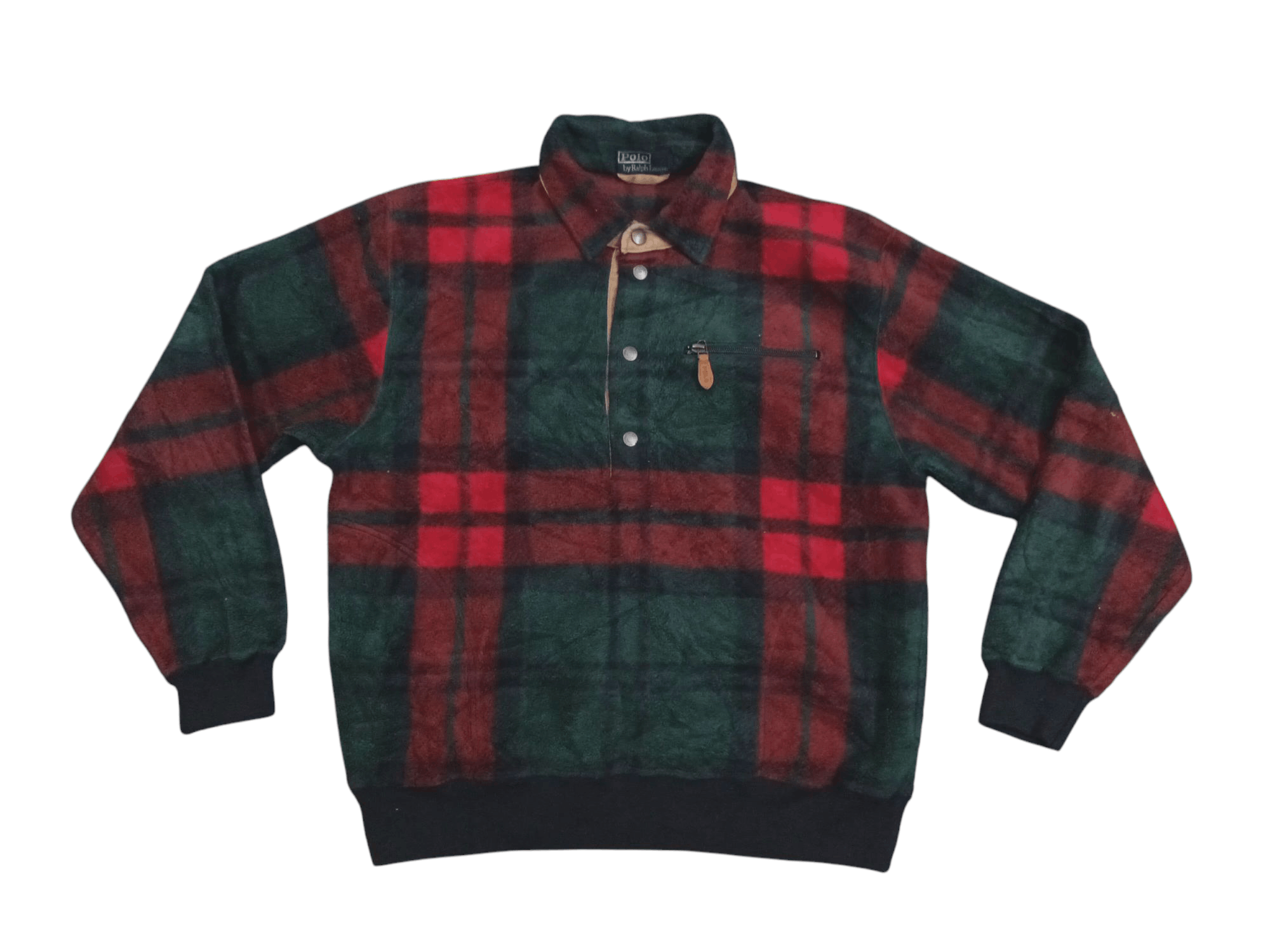 Japanese Brand 🔥 POLO RALPH LAUREN HALF BUTTON JACKET 🔥 Size US M / EU 48-50 / 2 - 1 Thumbnail