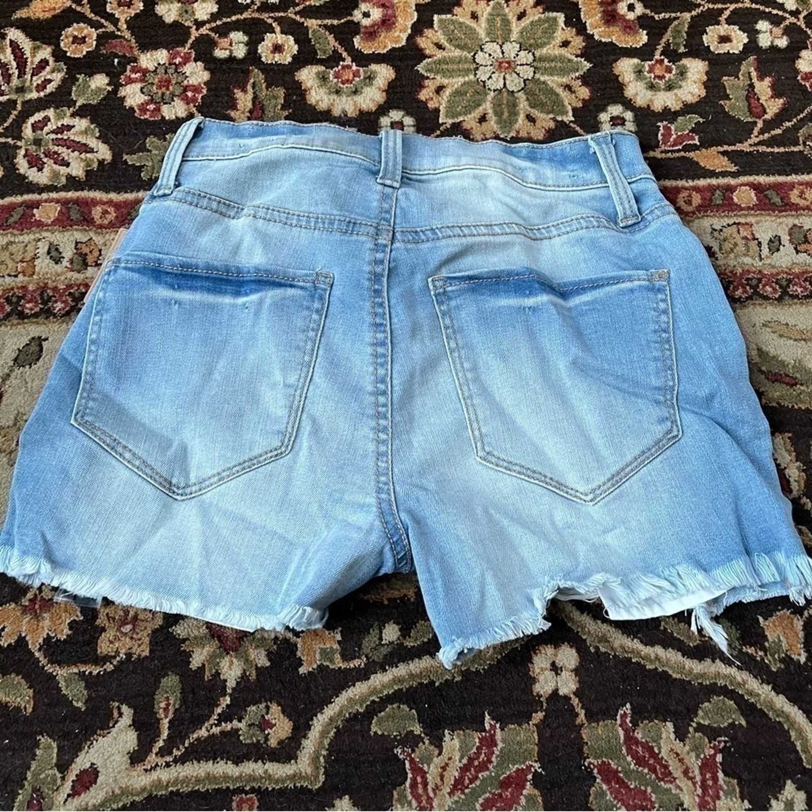 Other MUDD NWT Denim Shorts Button Fly Distressed Women’s 1 Size 25" / US 0 / IT 36 - 4 Thumbnail