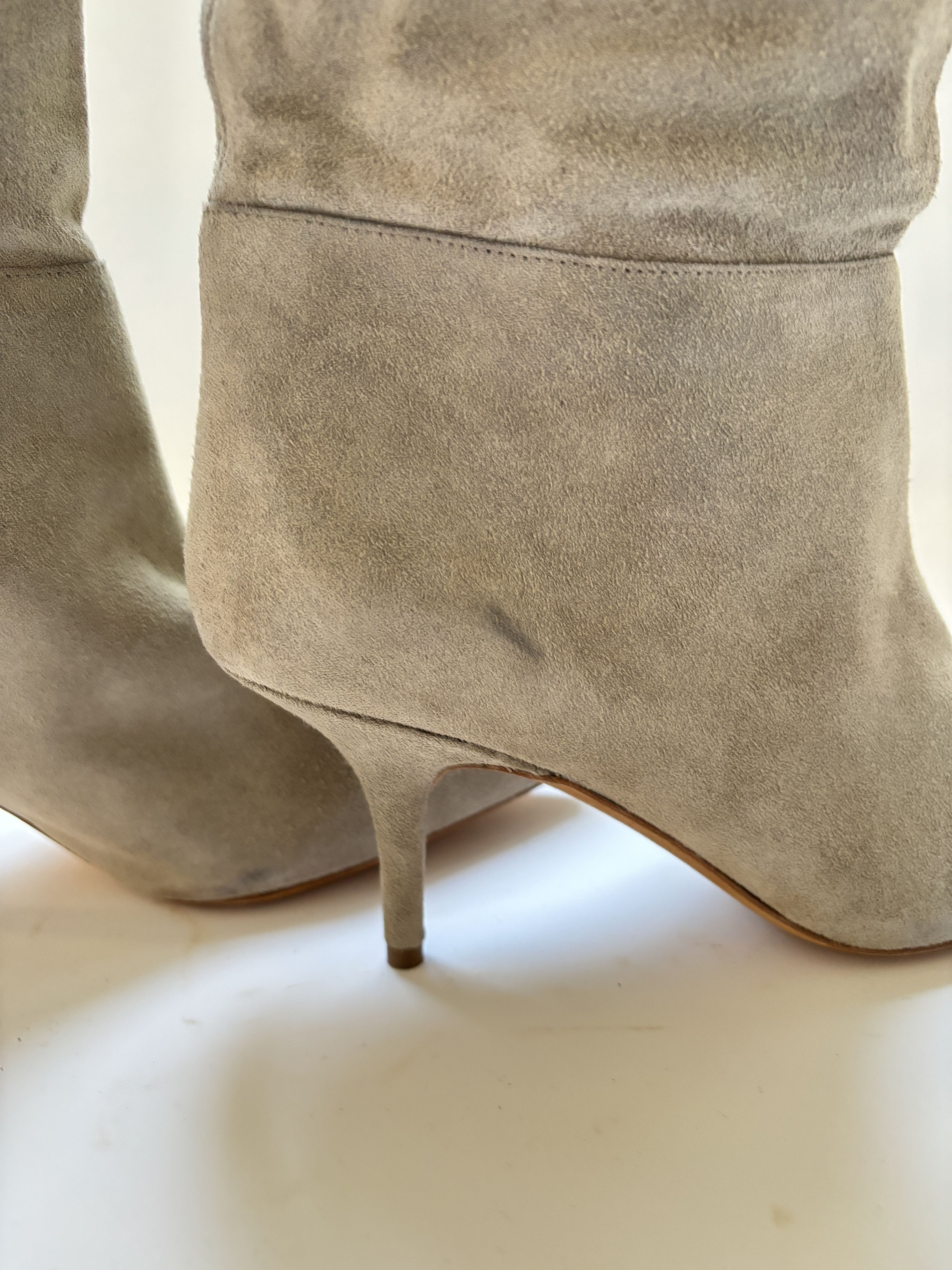 Kanye West × Yeezy ⚡️QUICK SALE⚡️2018 Yeezy Season 7 Beige Suede High Boots Size US 8 / IT 38 - 13 Thumbnail