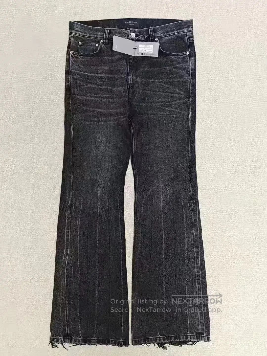 Balenciaga Balenciaga Lost Tape Flared Jeans. Size 24" / US 00 / IT 34 - 1 Thumbnail