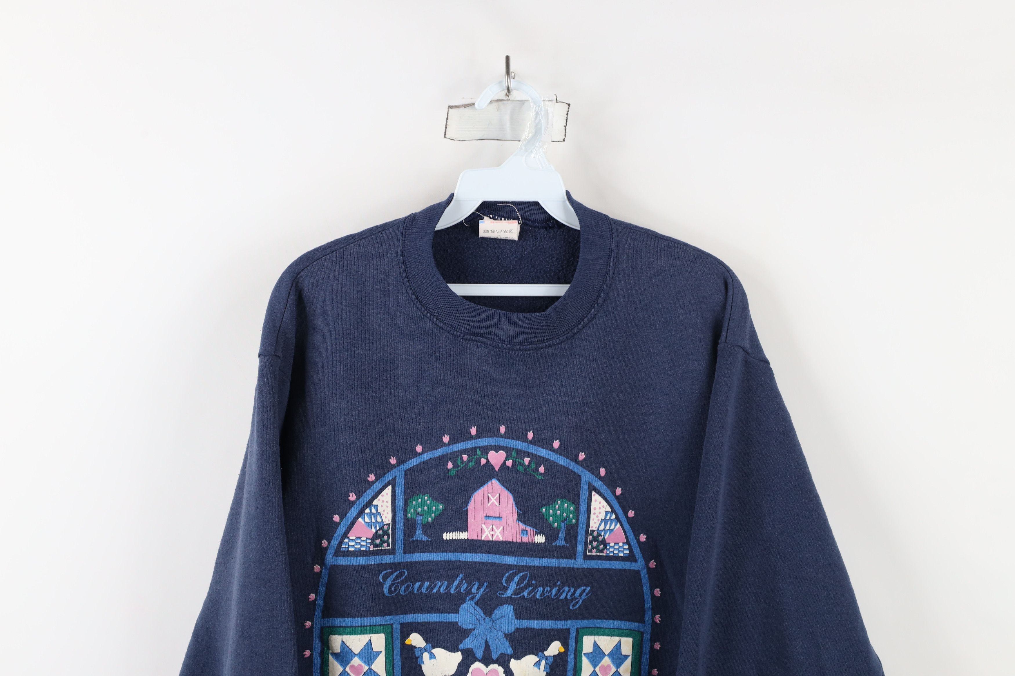 Vintage Vintage 90s Country Primitive Farmhouse Duck Sweatshirt USA Size L / US 10 / IT 46 - 2 Thumbnail