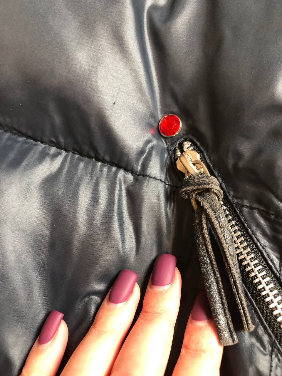 Miss Sixty Miss Sixty Black Puffer Moto Jacket Asymmetric Zip Biker Y2K Size S / US 4 / IT 40 - 4 Thumbnail