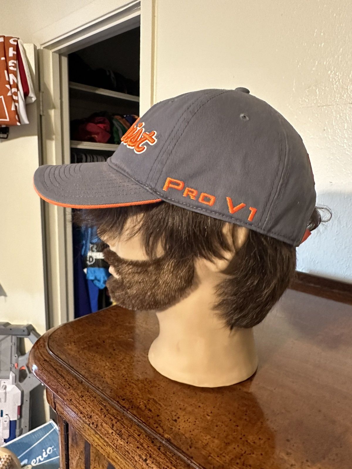 Titleist × Vintage Vintage Titleist Pro V1 “orange & grey” hat 00s Size ONE SIZE - 5 Thumbnail