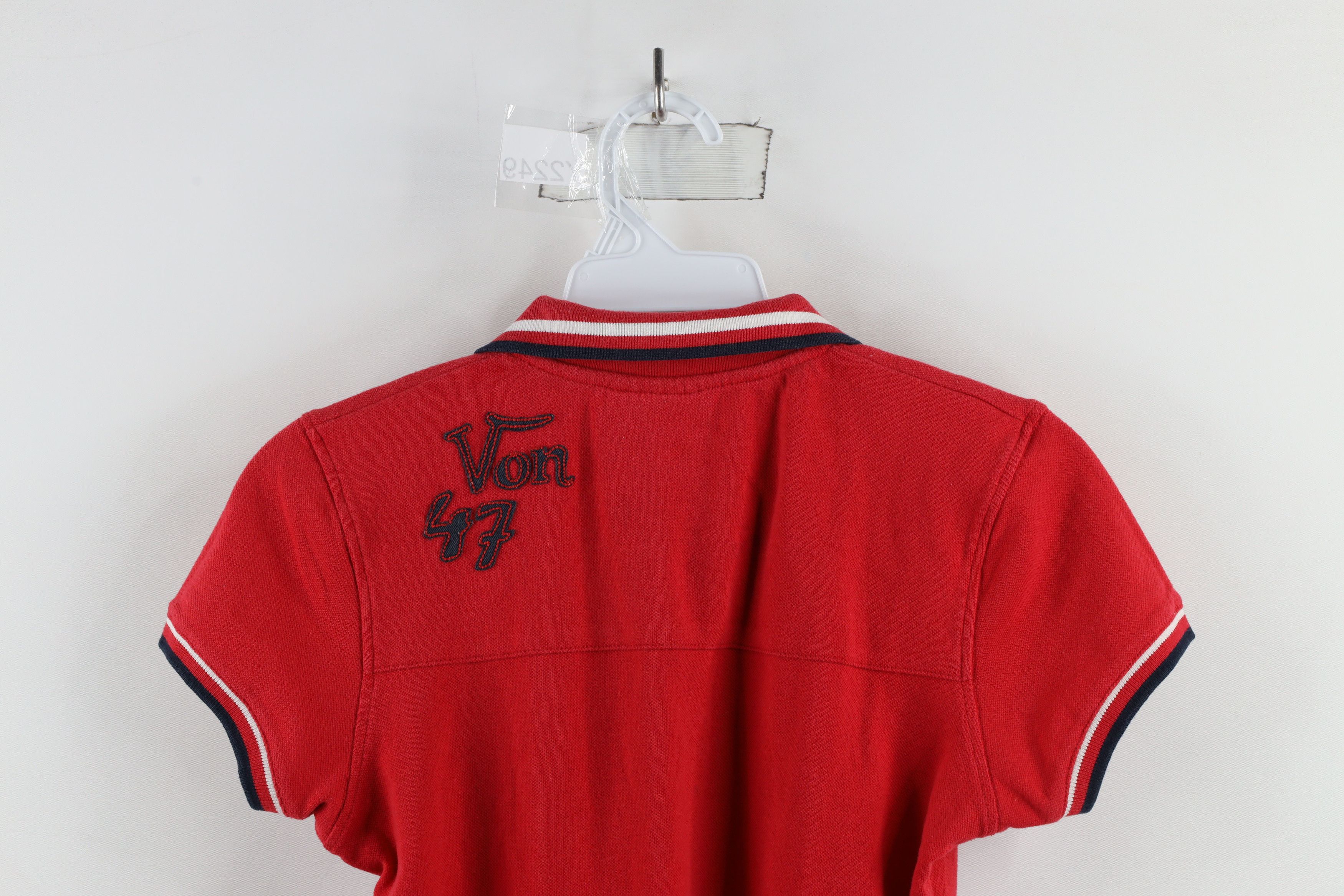 Vintage × Von Dutch Vintage Y2K Von Dutch Distressed Spell Collared Polo Shirt Size M / US 6-8 / IT 42-44 - 14 Thumbnail