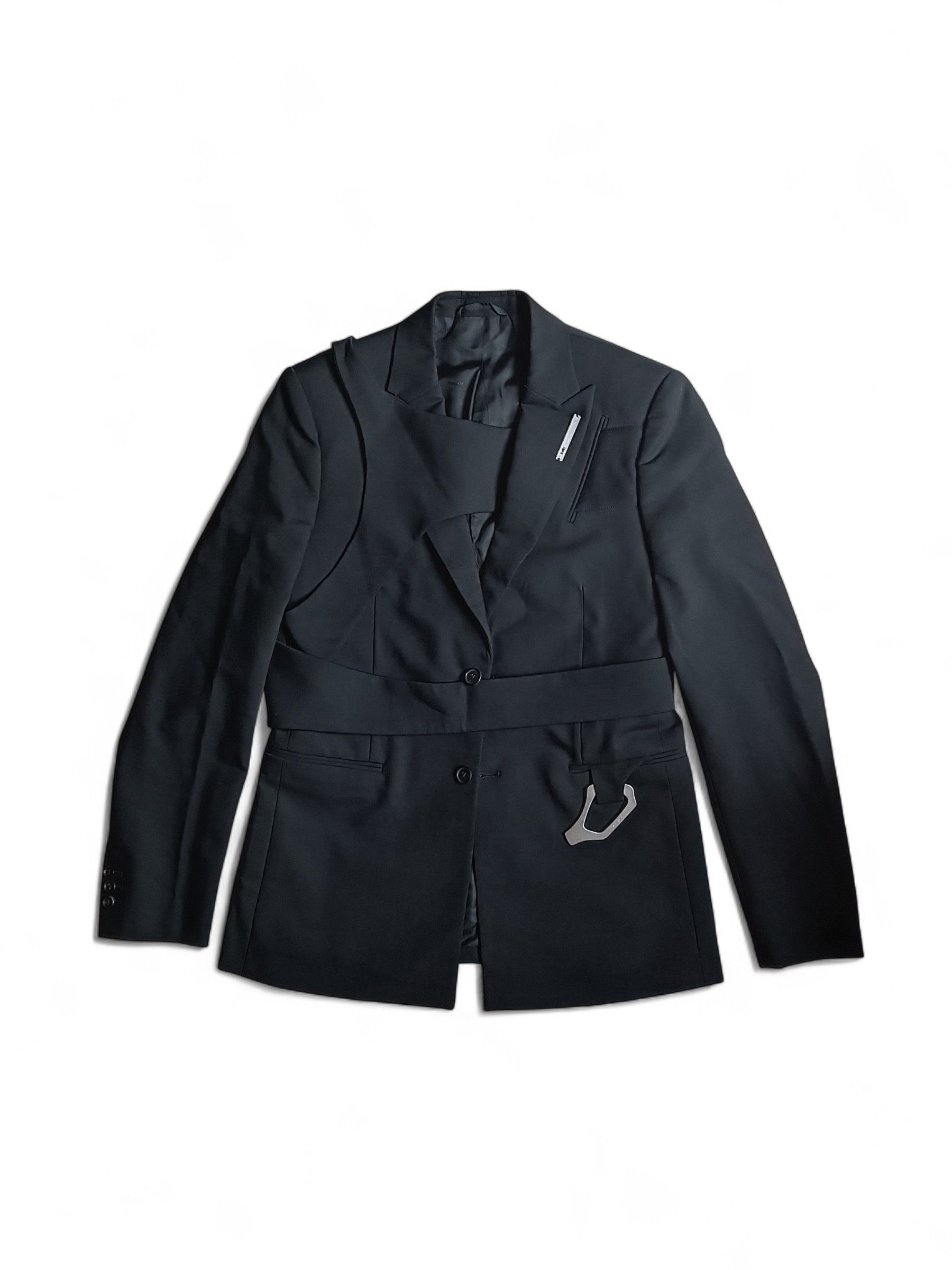Heliot Emil Heliot Emil AW23 Integrated Harness Blazer Size 48R - 21 Thumbnail