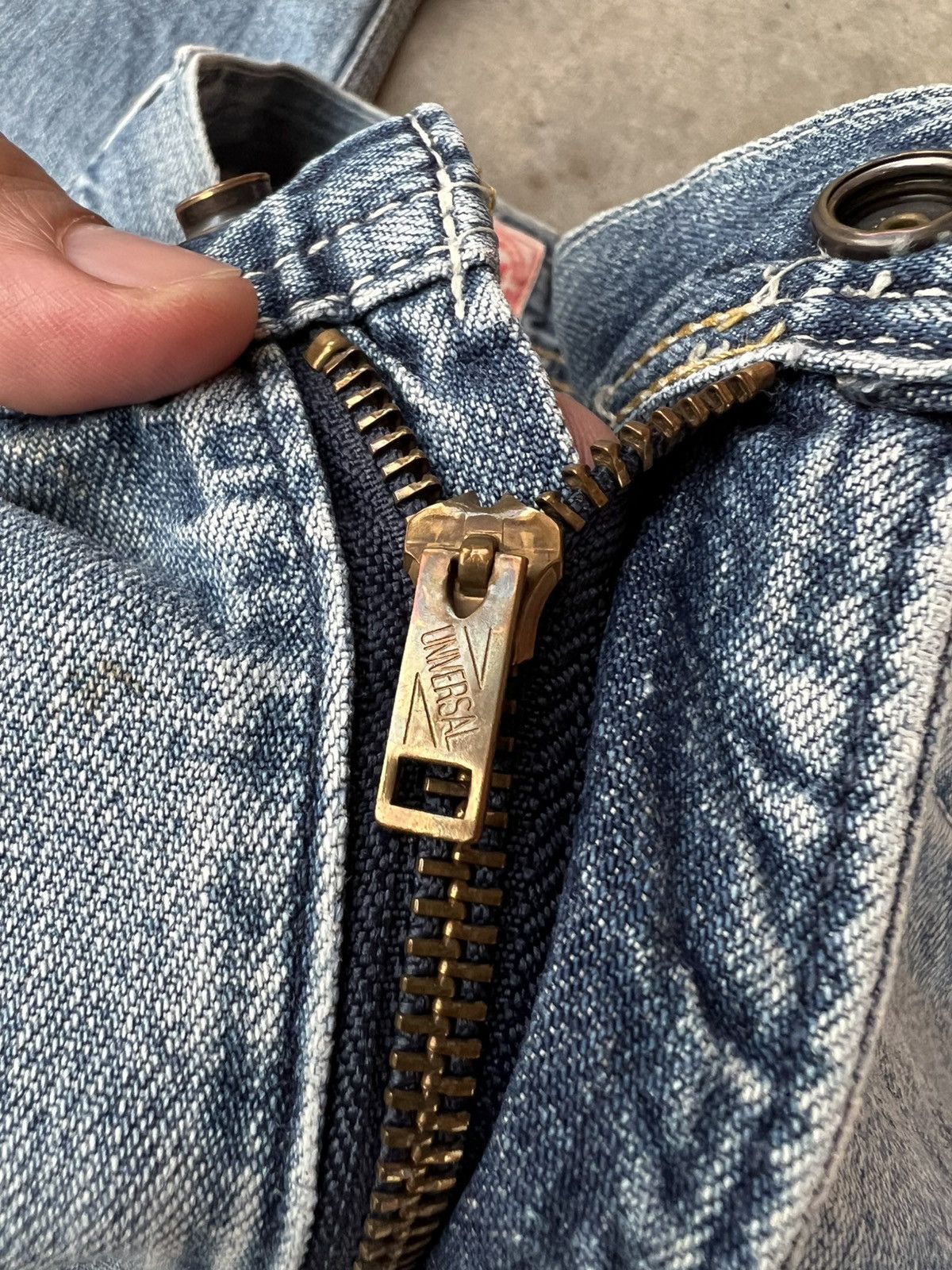 Edwin × If Six Was Nine × Japanese Brand 💥Baggy💥Vintage Edwin 101 Union Made Carpenter Distress Jeans Size US 33 - 17 Thumbnail