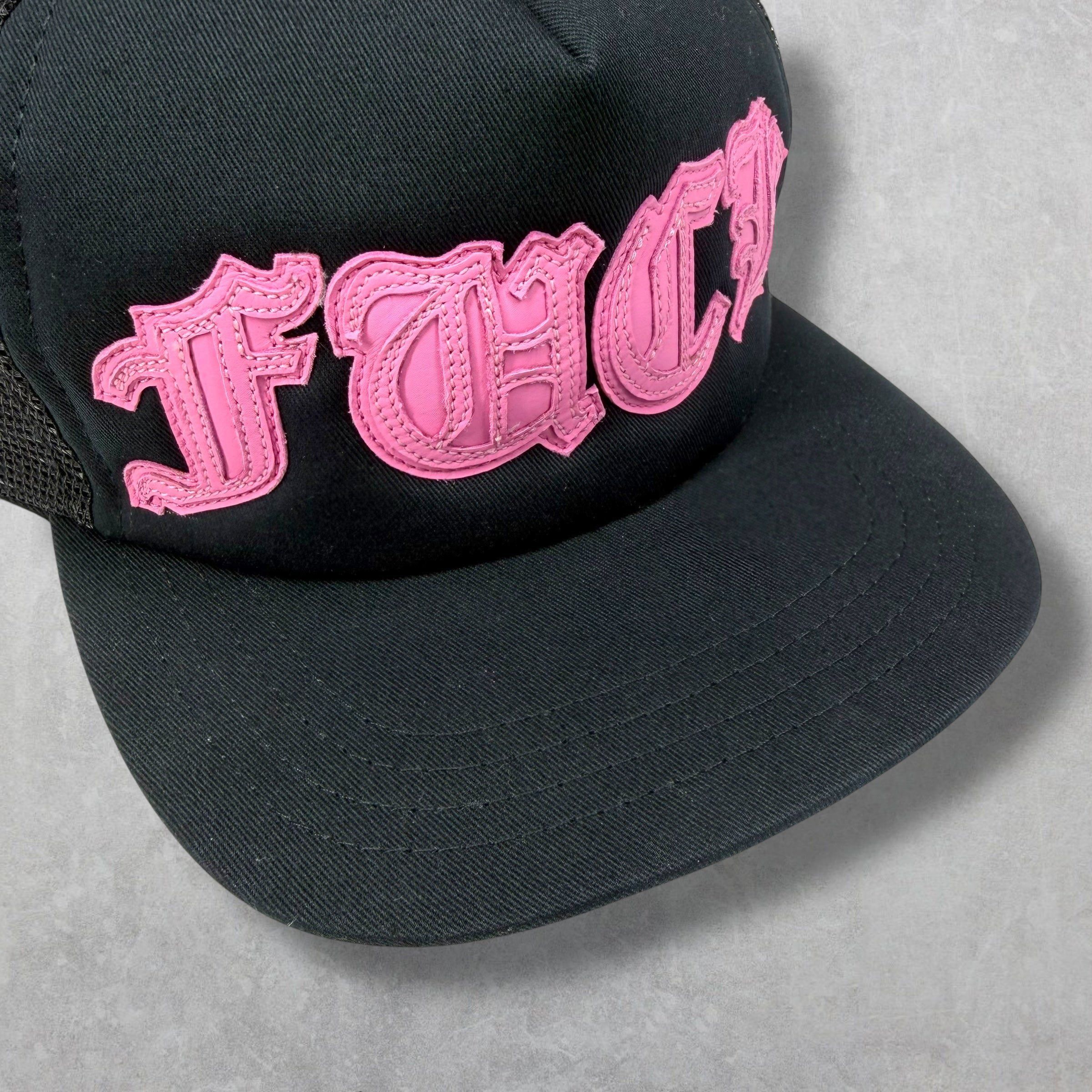 Chrome Hearts Chrome Hearts Leather Pink Fuck Patch Trucker Hat Size ONE SIZE - 2 Thumbnail