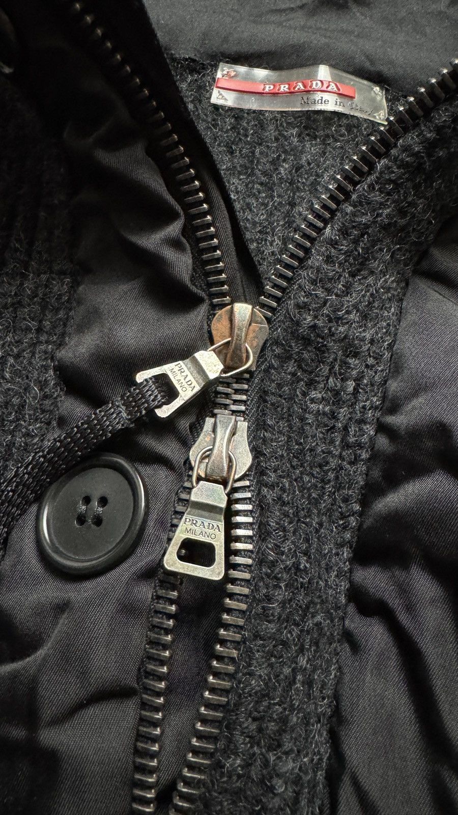 Prada 00s Prada Virgin Wool Nylon Zip Jacket ysl gucci tom ford Size US S / EU 44-46 / 1 - 7 Thumbnail