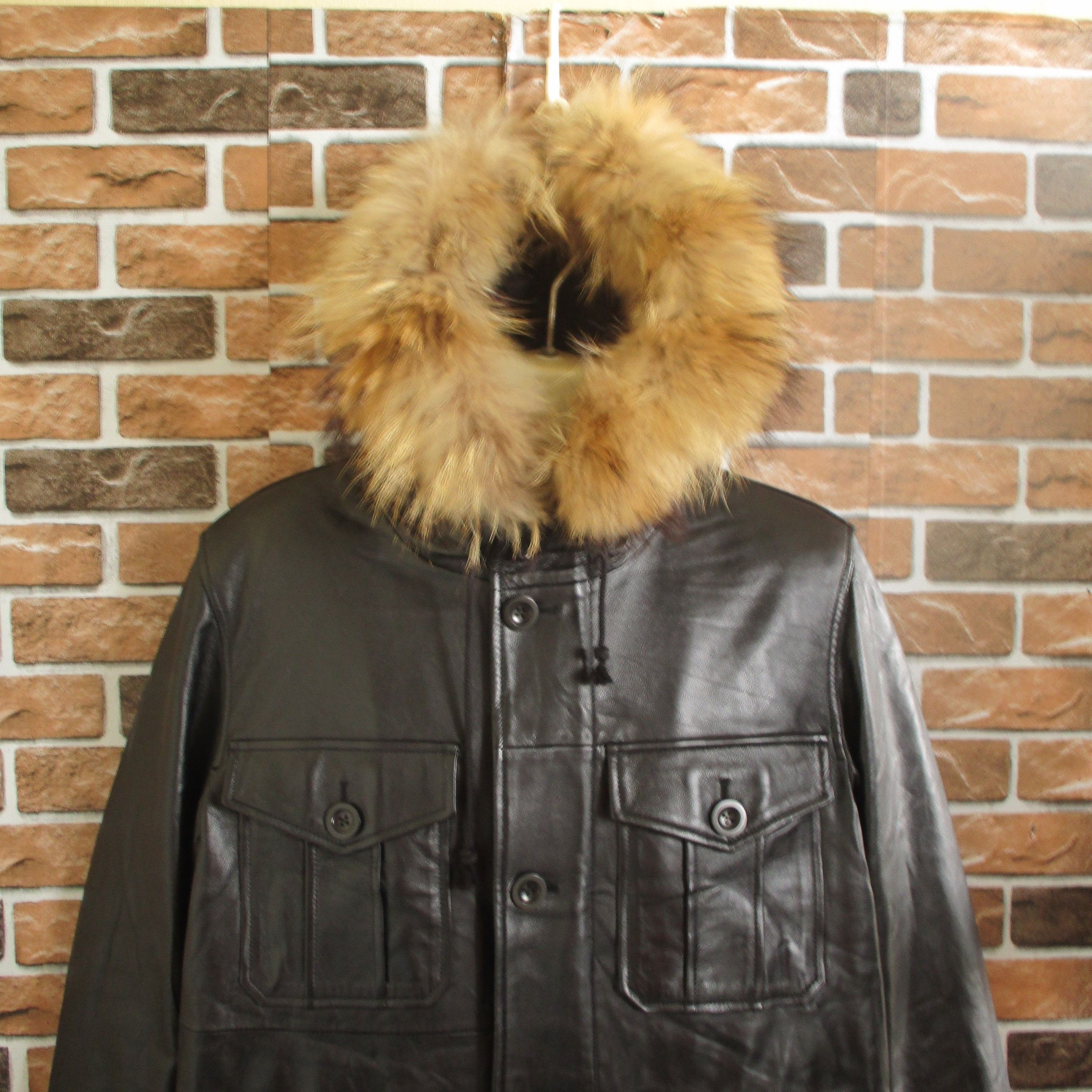Paul Smith Sheep Leather Raccoon Fur Hoodie Size US M / EU 48-50 / 2 - 4 Thumbnail