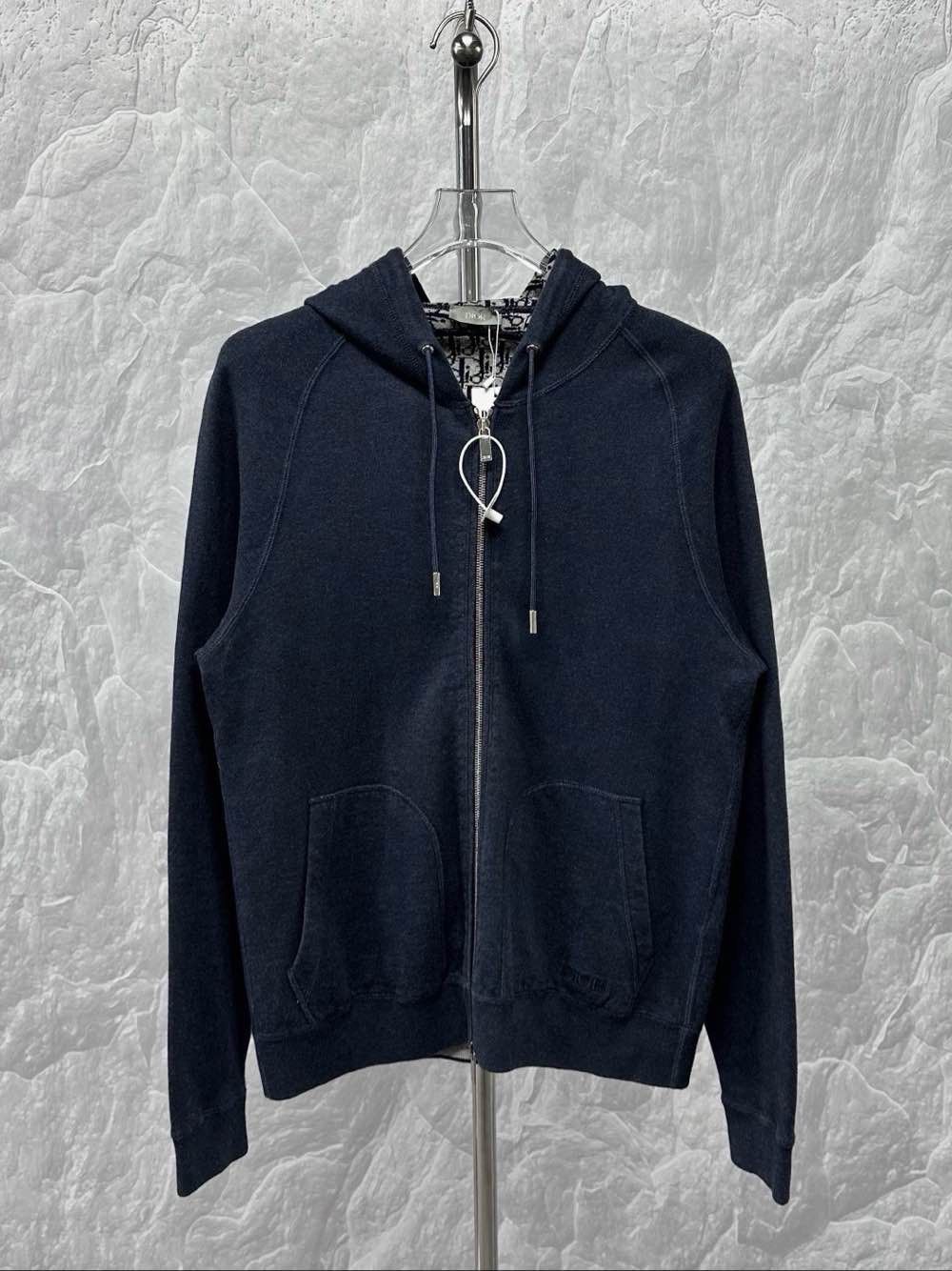Dior Dior Oblique Zip Hoodie Size M Size US M / EU 48-50 / 2 - 1 Thumbnail
