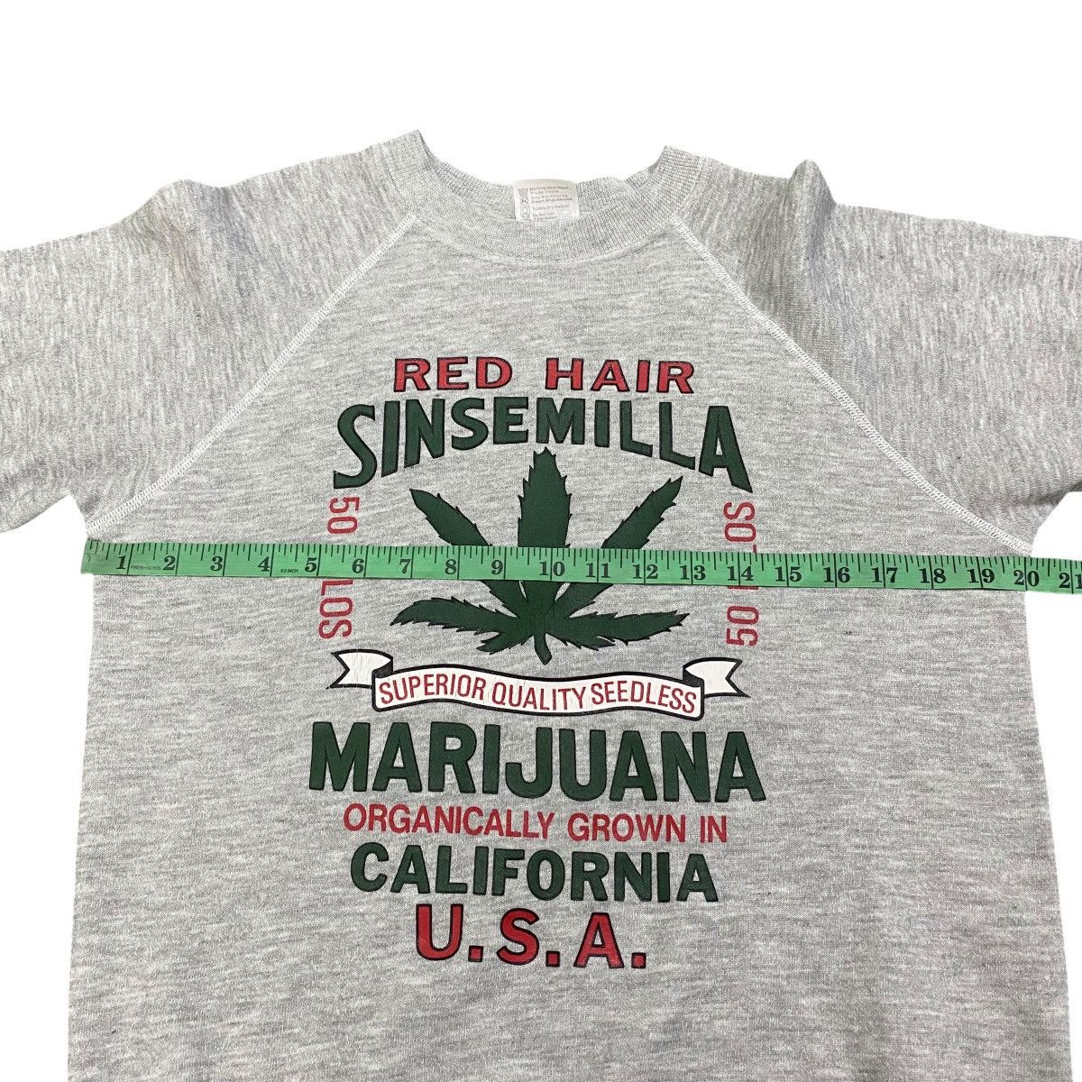 Vintage Vintage 80s Red Hair Sinsemilla Marijuana Sweatshirt M Size Size US M / EU 48-50 / 2 - 12 Thumbnail