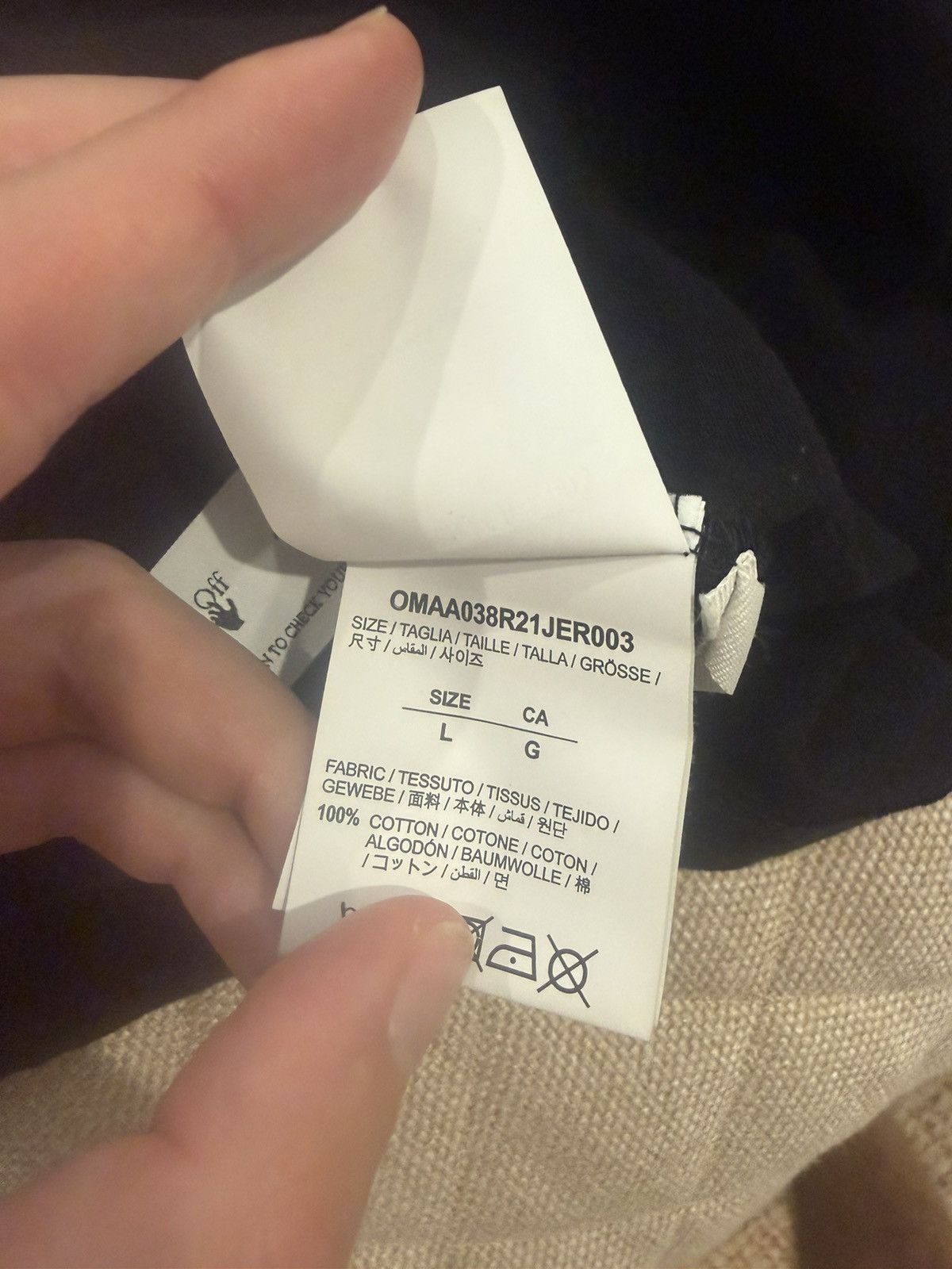 Off-White Off-White Caravaggio Tee Large NWT Virgil Abloh Size US L / EU 52-54 / 3 - 12 Thumbnail