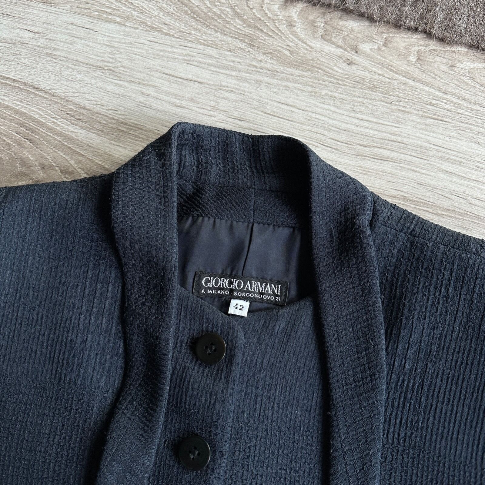 Giorgio Armani Giorgio Armani Vintage Silk Blazer Jacket 9100AC Size M / US 6-8 / IT 42-44 - 4 Thumbnail