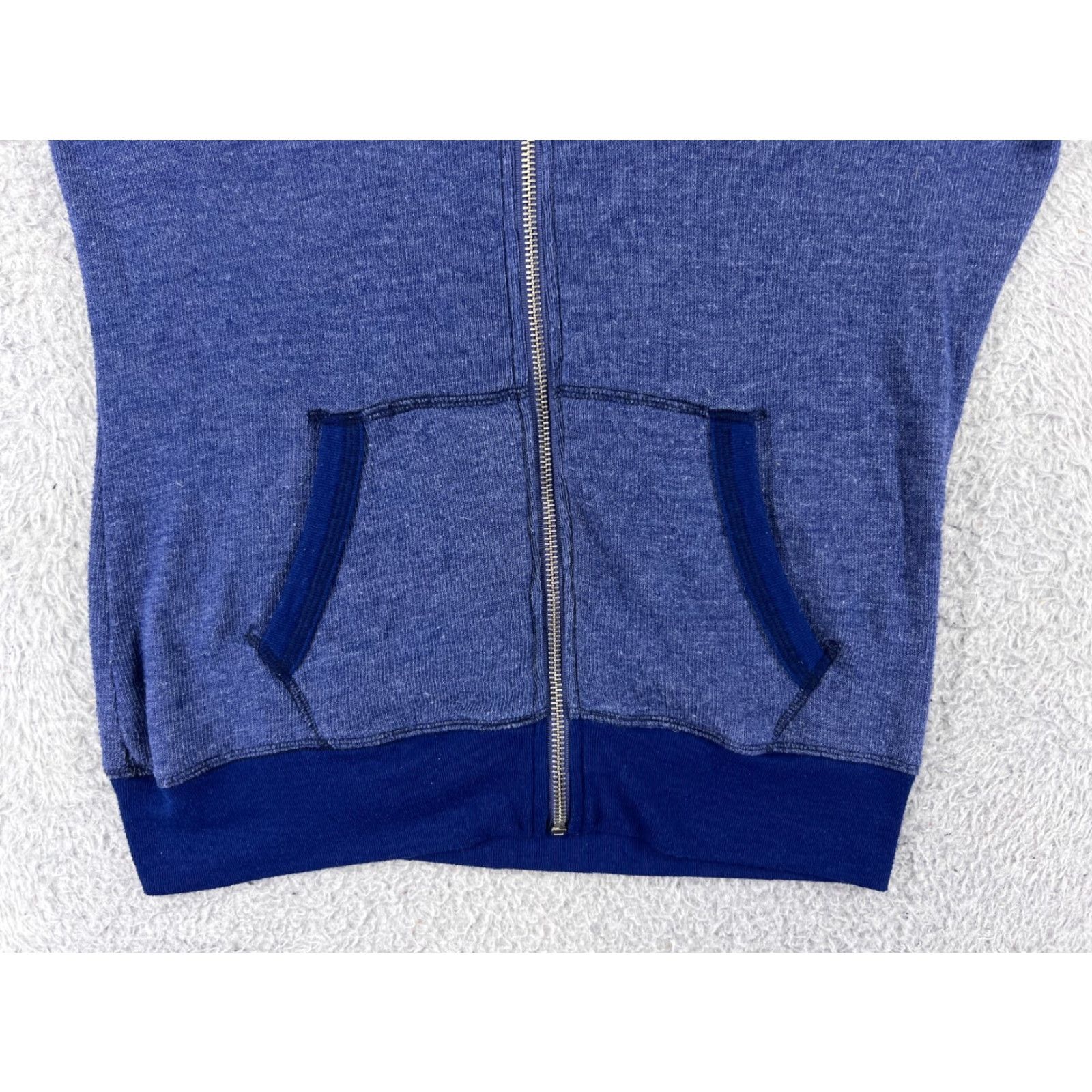 Victoria's Secret Victoria Secret PINK Women Extra Small Blue Sweater Full Zip Hooded Cotton Blend Size S / US 4 / IT 40 - 7 Thumbnail