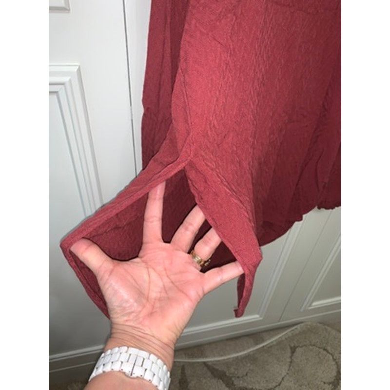 Ariat Ariat Women's Long Sleeve Blouse Red Size Large Round Neck Size L / US 10 / IT 46 - 5 Thumbnail