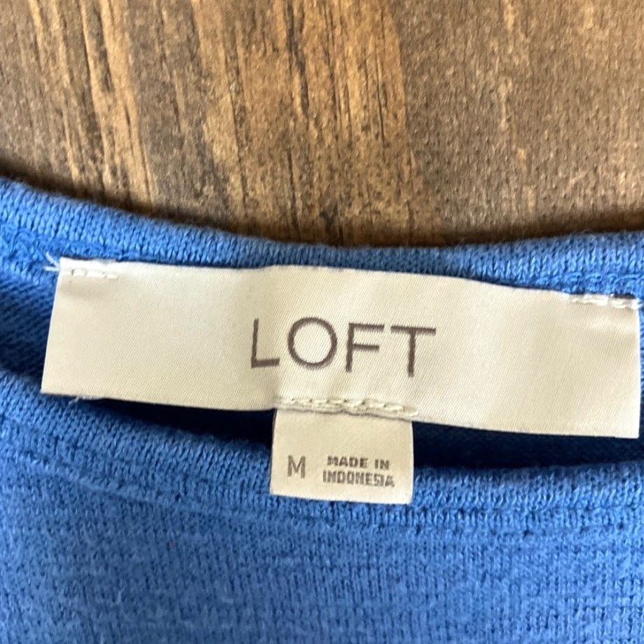 Loft Loft Shirt Blue Sleeveless Tank Light Weight Stretch Medium Size M / US 6-8 / IT 42-44 - 4 Thumbnail